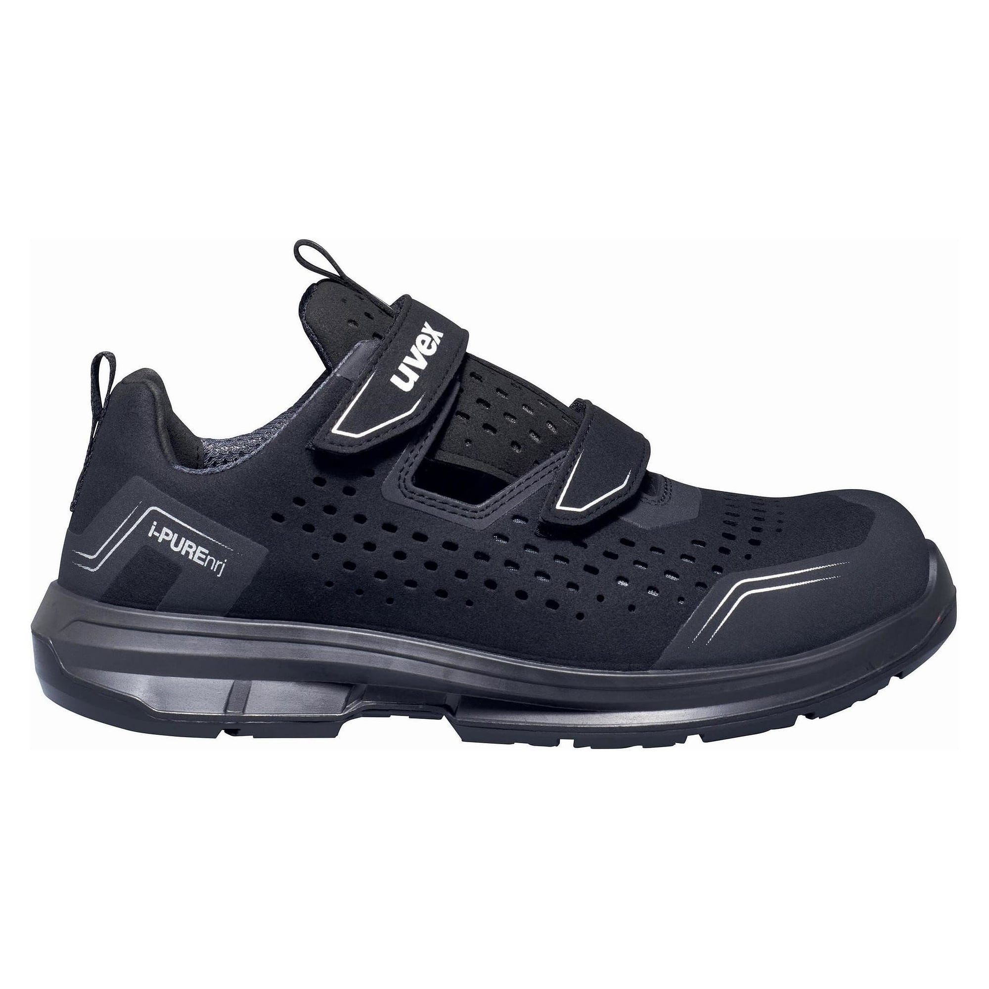 ESD-Sicherheitssandale 1 sport S1PS, Weite 11, metallfreie Kappe, schwarz - uvex 68962