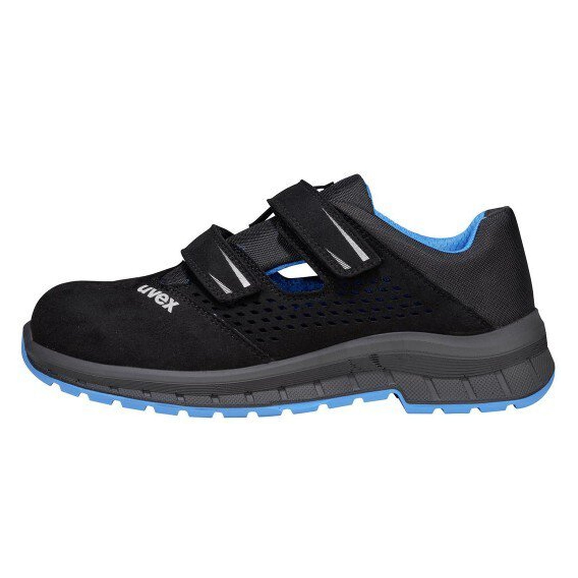 Sandale de sécurité ESD uvex 2 trend S1P, largeur 11, anti-perforation, bleu-noir - uvex 69362