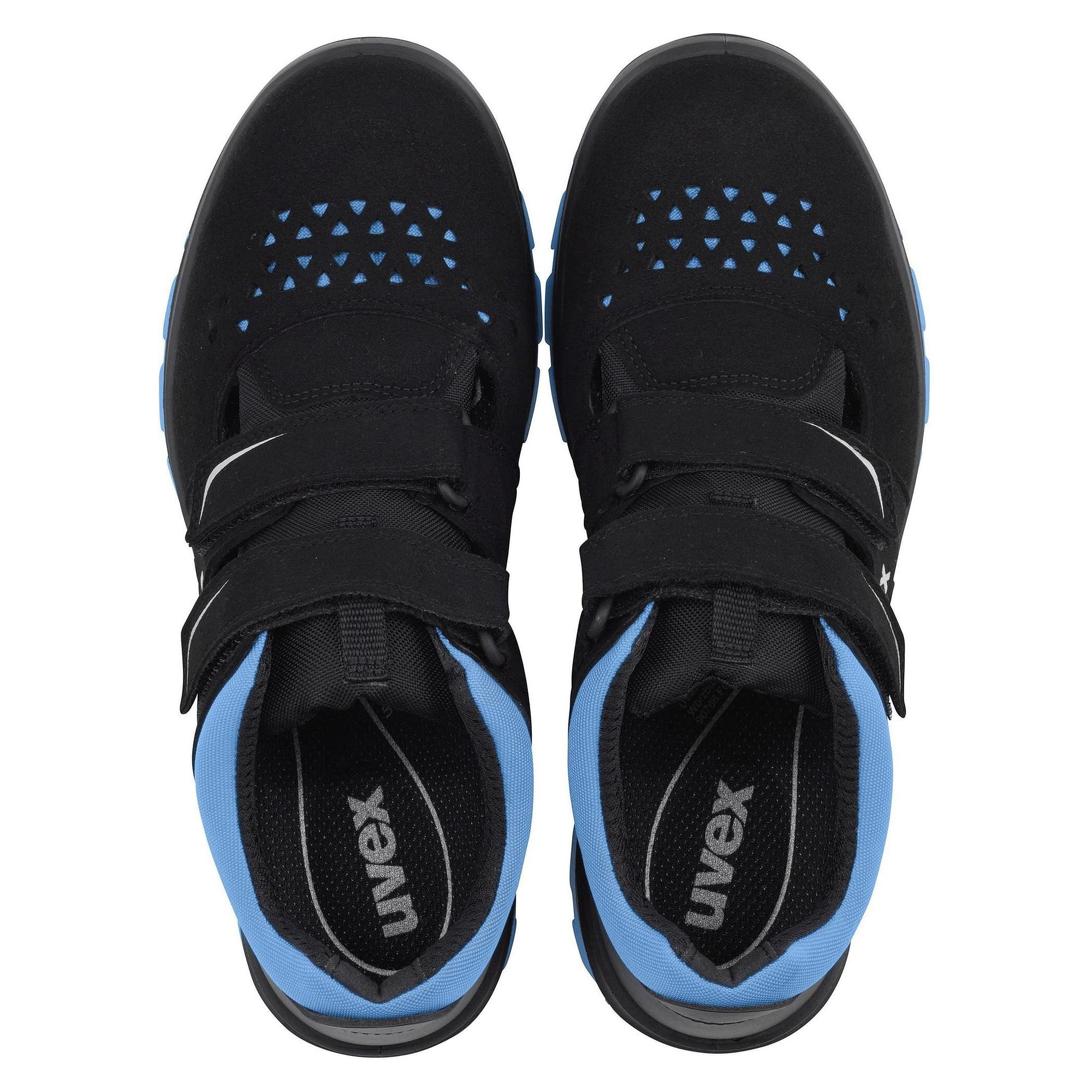 ESD-Sicherheitssandale 2 xenova S1, Weite 11, xenova Kunststoffkappe, schwarz-blau - uvex 95538