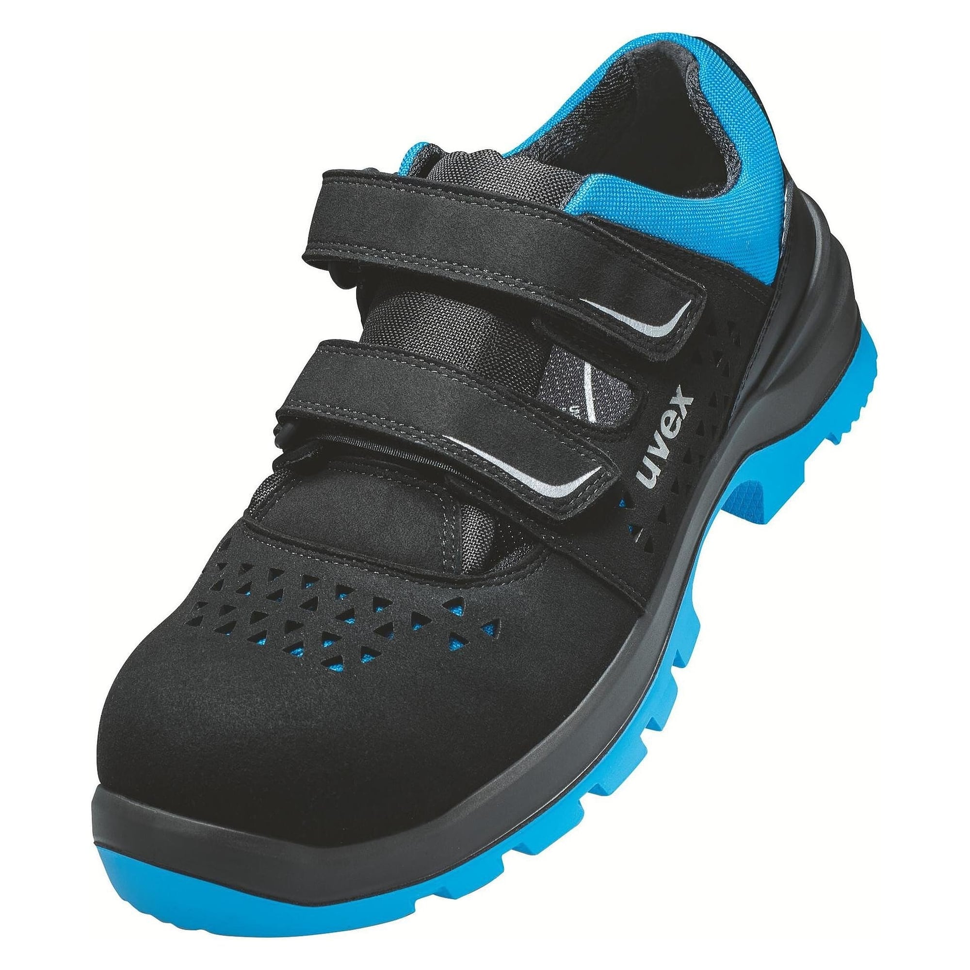 ESD-Sicherheitssandale 2 xenova S1, Weite 11, xenova Kunststoffkappe, schwarz-blau - uvex 95538