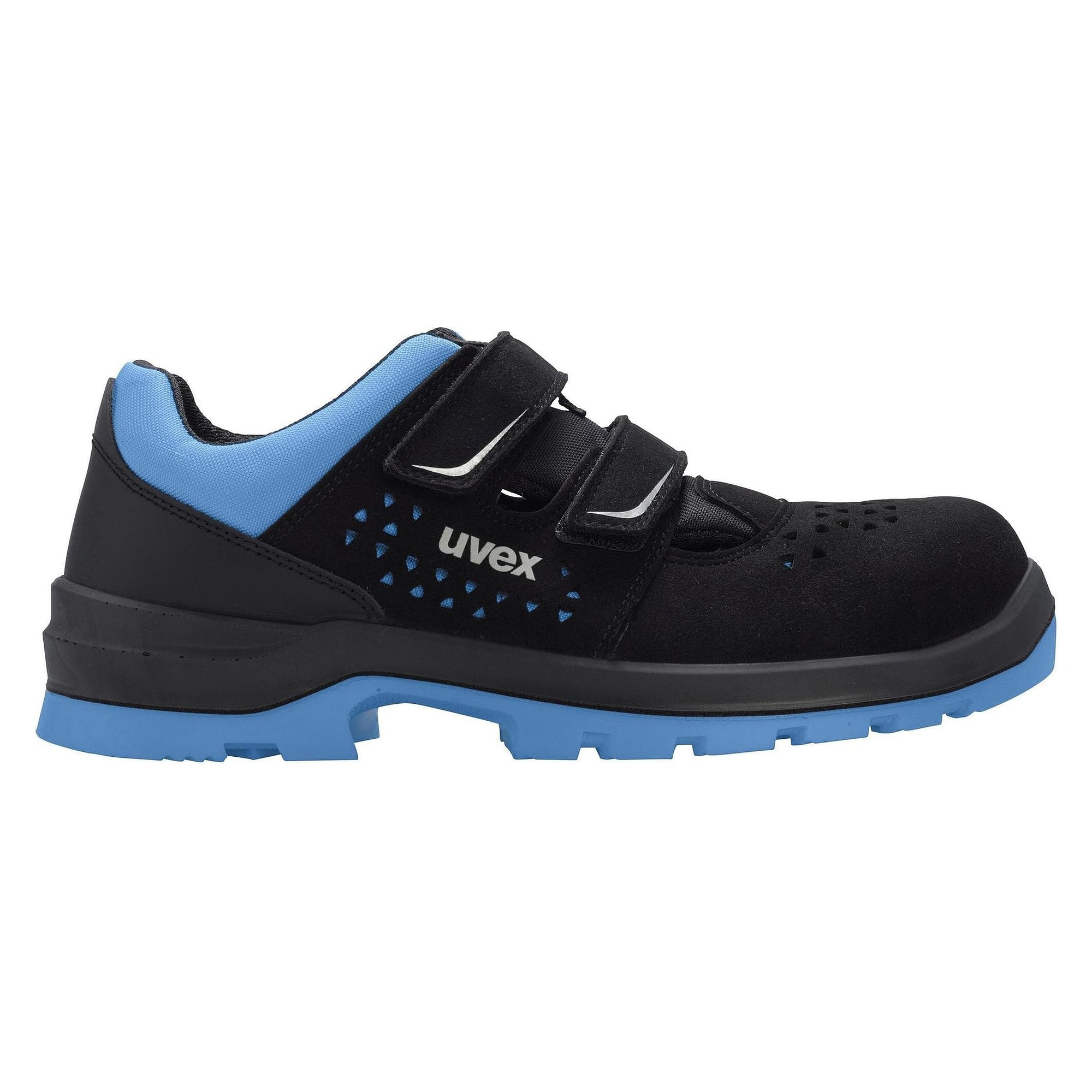 ESD-Sicherheitssandale 2 xenova S1, Weite 11, xenova Kunststoffkappe, schwarz-blau - uvex 95538