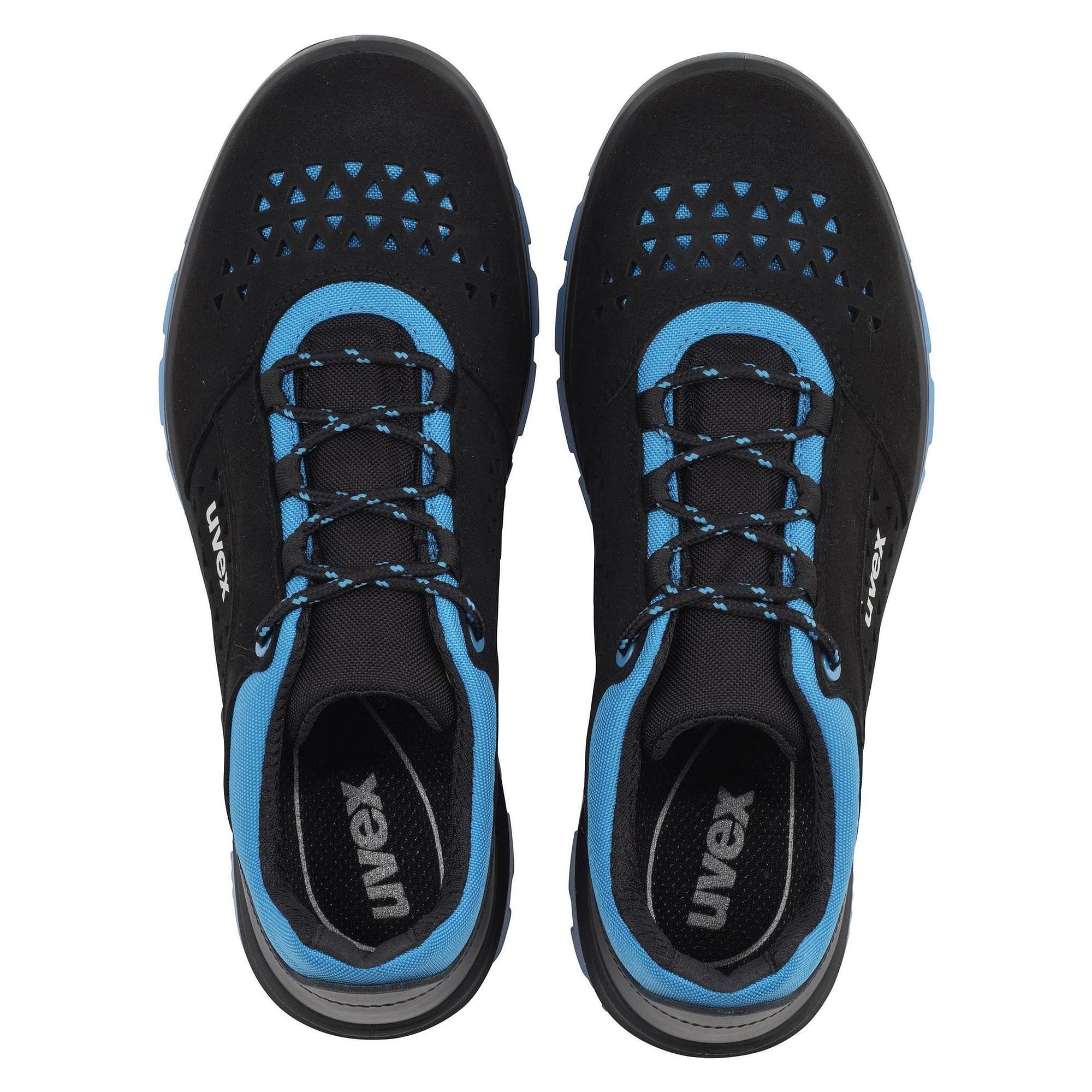 ESD-Sicherheitshalbschuh 2 xenova S1, Weite 11, xenova Kunststoffkappe, schwarz-blau - uvex 95548