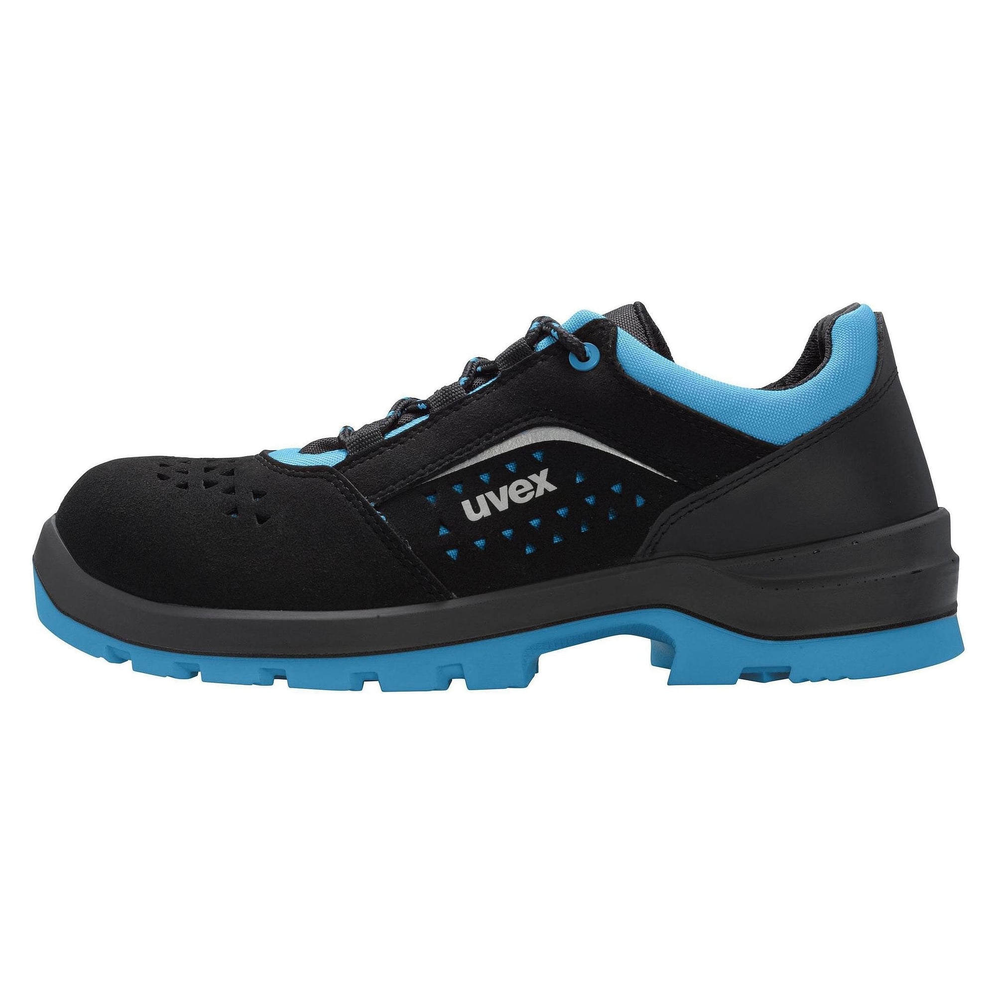 ESD-Sicherheitshalbschuh 2 xenova S1, Weite 11, xenova Kunststoffkappe, schwarz-blau - uvex 95548