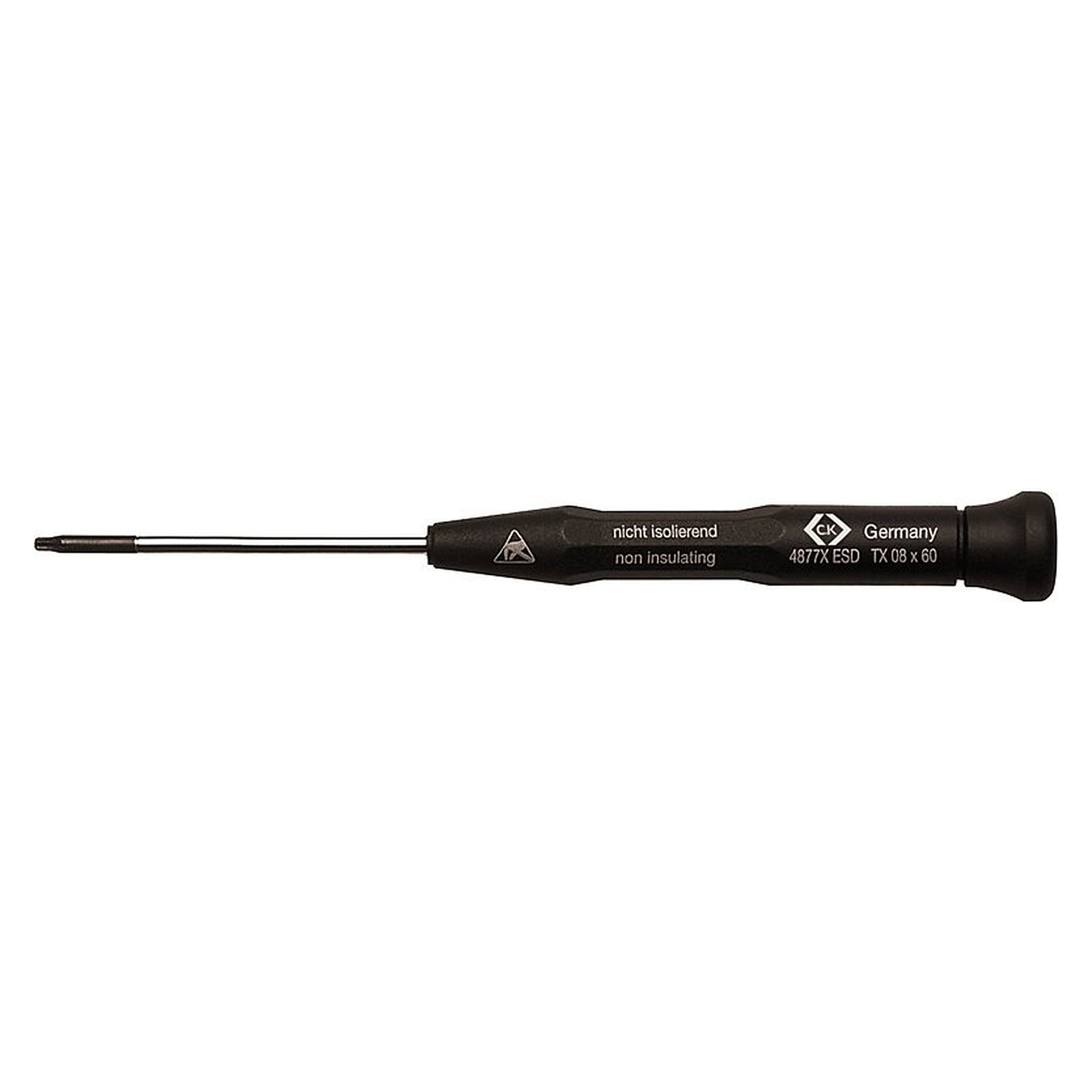 Tournevis de précision ESD Xonic TORX TX07 x 50 mm, calotte rotative, 147 mm - C.K T4877XESD07