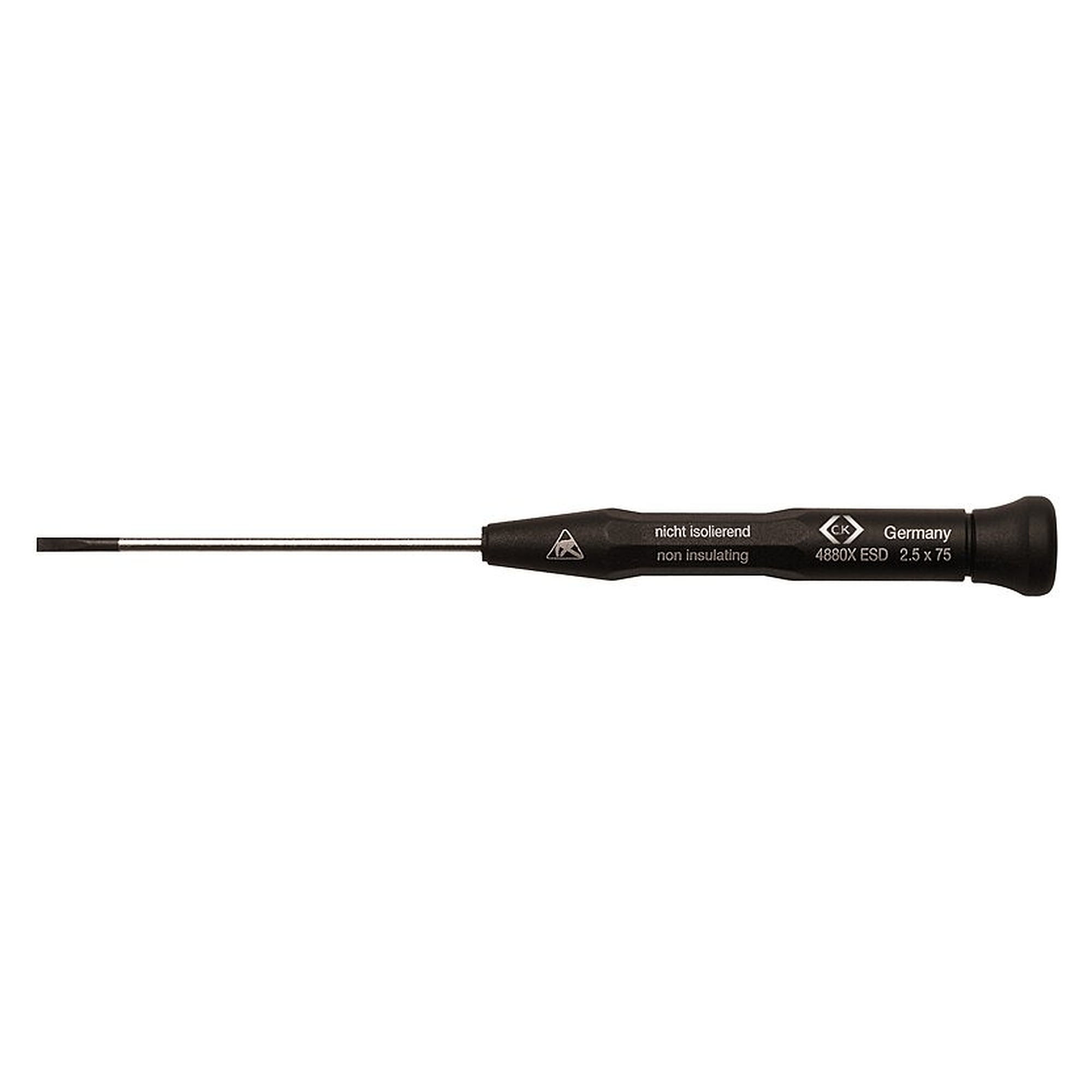 ESD-Feinschraubendreher Xonic Schlitz 1,5 x 60 mm mit drehbarer Kappe, 157 mm - C.K T4880XES15
