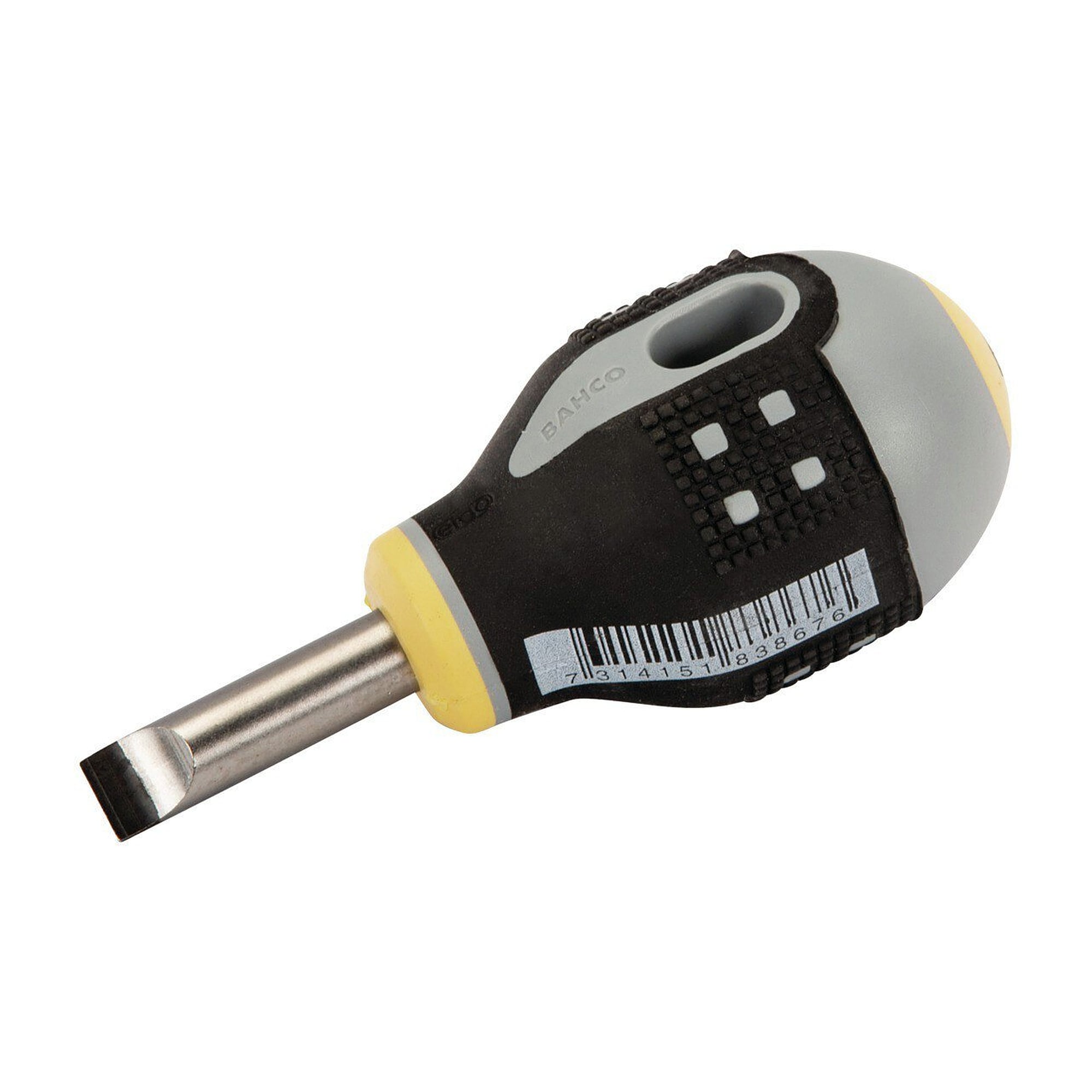 Tournevis fente ERGO court 1 x 5,5 mm, lame 25 mm, manche 36 mm - Bahco BE-8350