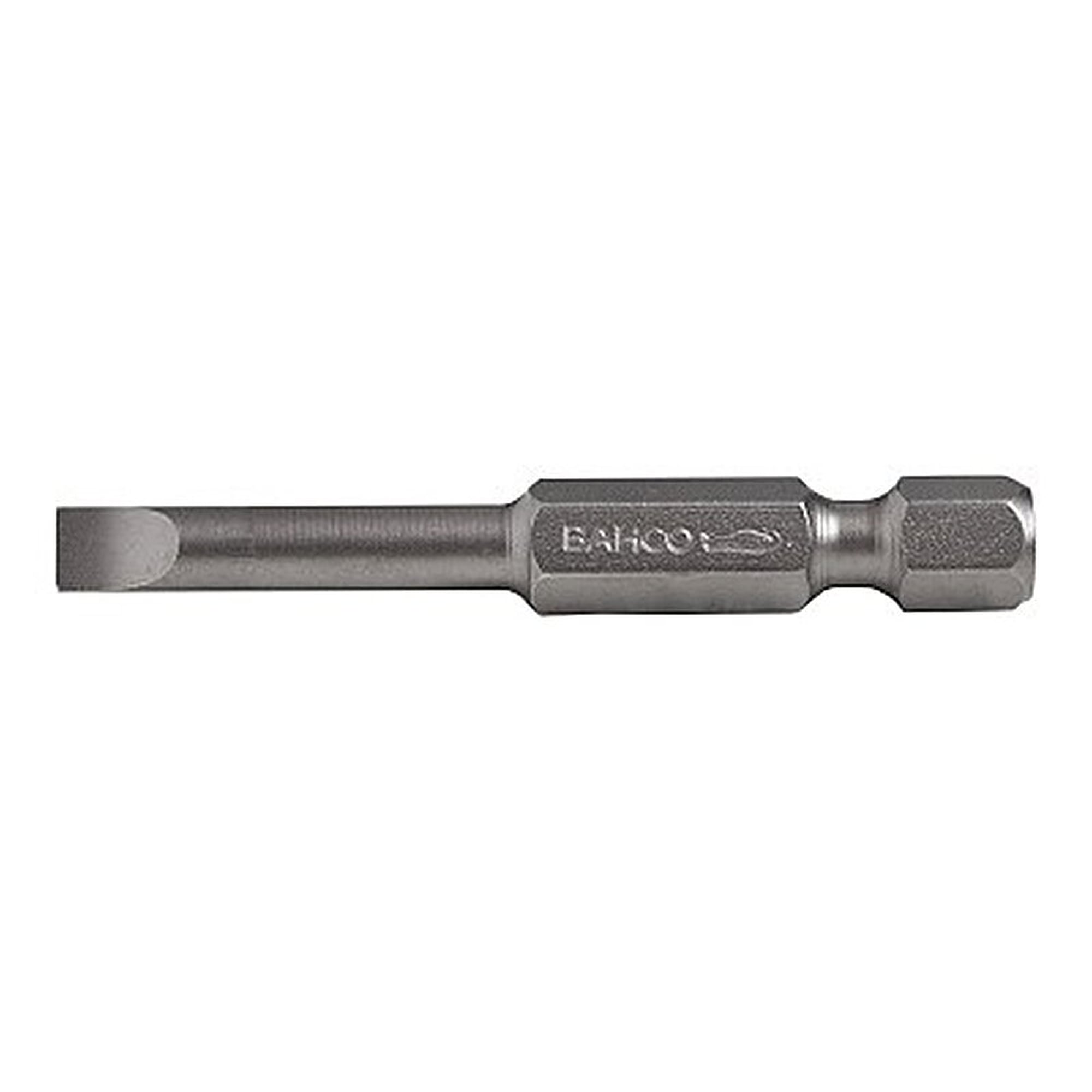 Embout fente 6,5 x 1,2 mm, longueur 50 mm, entraînement 1/4 pouce, pack de 5 - Bahco 59S/50/1.2-6.5