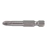 Schrauber-Bit Pozidriv PZ1, 1/4 Zoll E6.3, 50 mm, zinkphosphatiert, 5er Pack - Bahco 59S/50PZ1