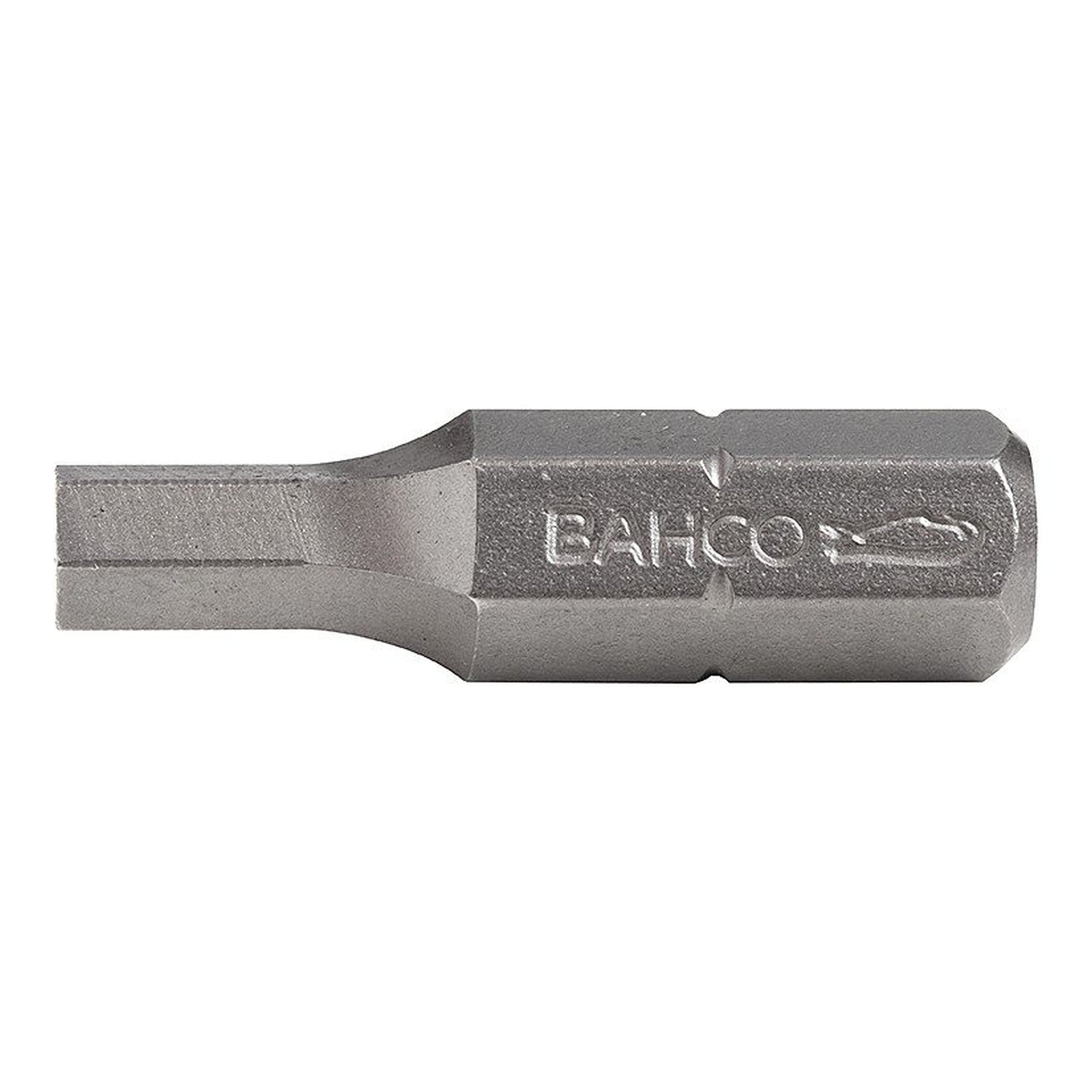 Screwdriver bit hexagon socket H 2 mm, 25 mm, 1/4 inch DIN 3126-C 6.3 drive, pack of 5 - Bahco 59S/H2