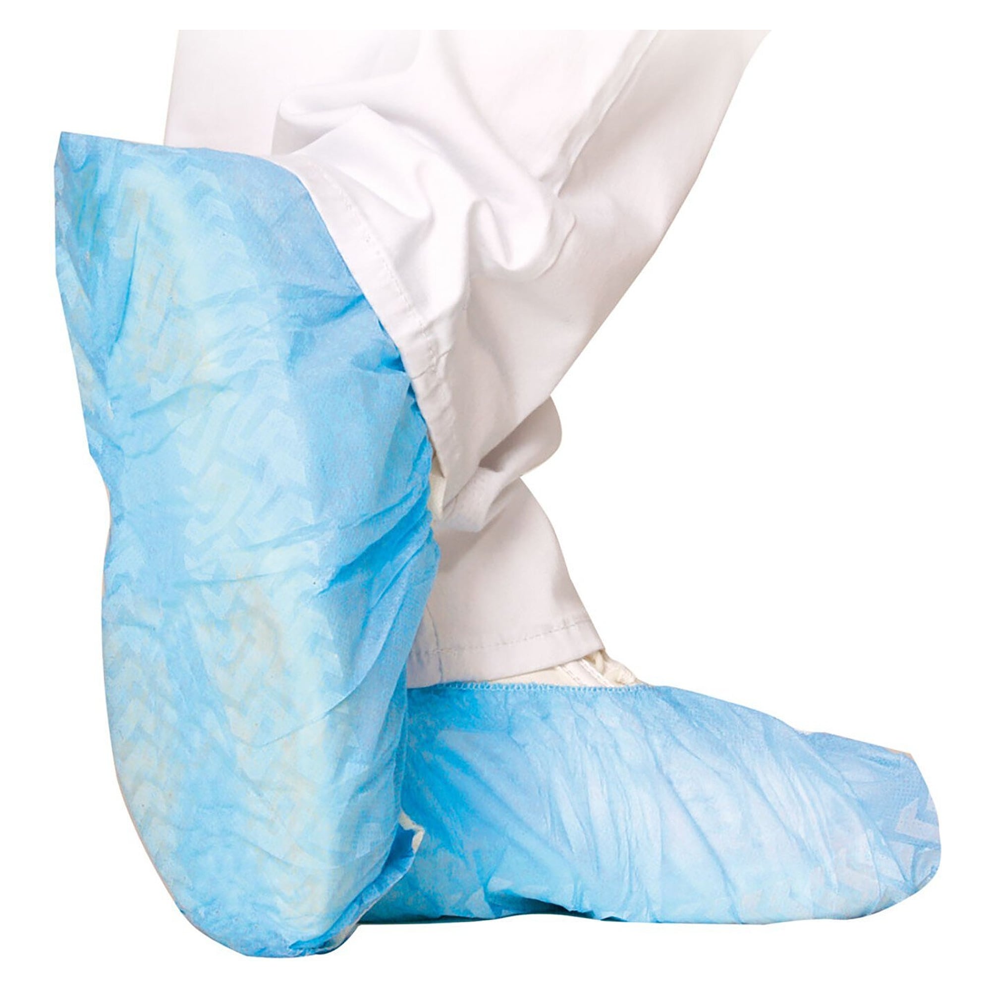 Hygostar Einweg-Überschuh aus PP-Vlies mit CPE-Struktur, blau, für HYGOMAT, VPE 100 Stück - Franz Mensch 28606H