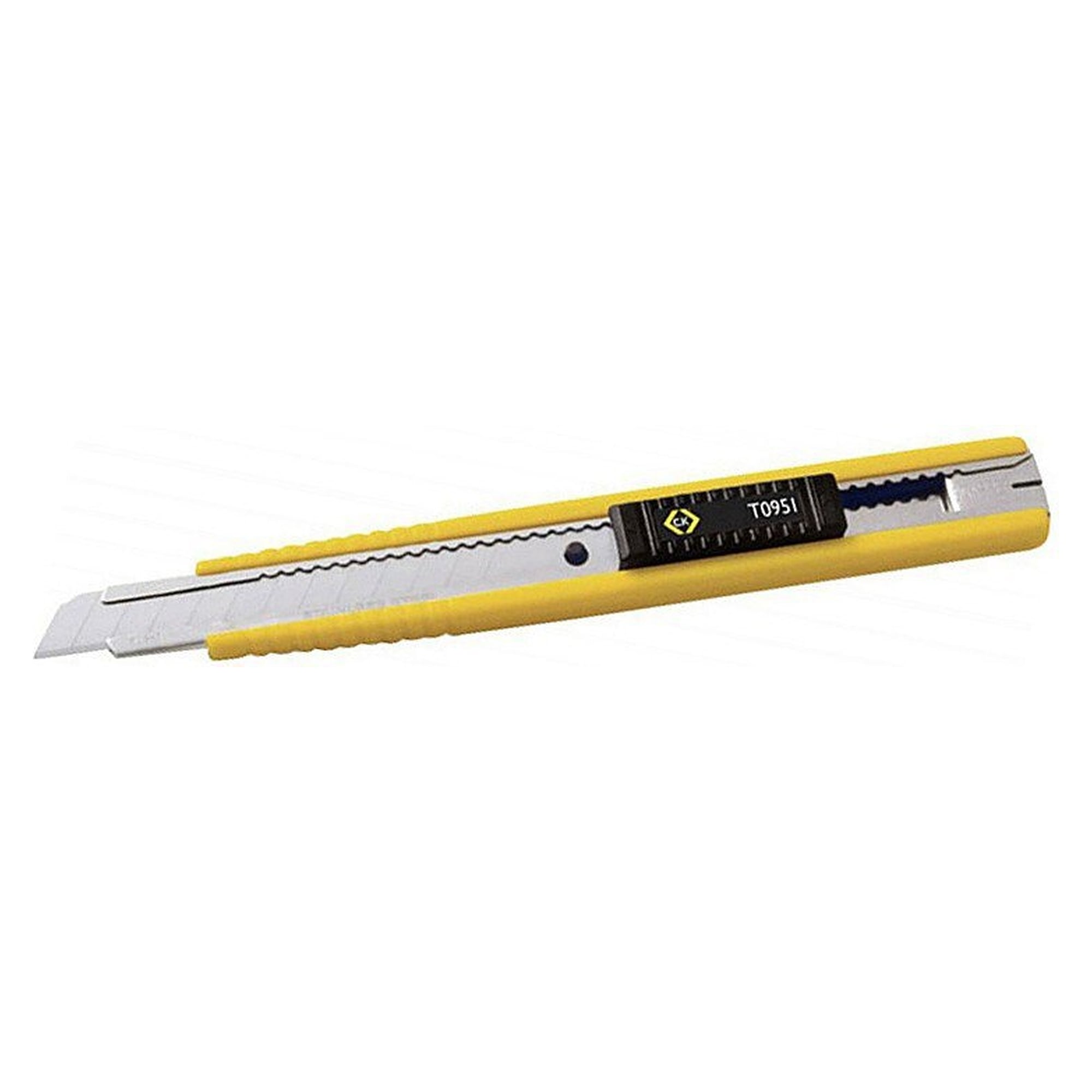 Cutter 9 mm à lame sécable avec magasin de lames, casse-lame et clip - C.K T0951