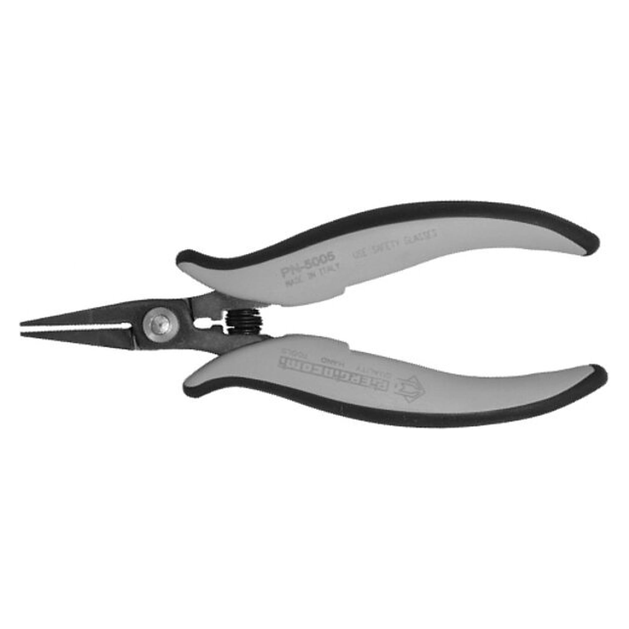 ESD snipe nose pliers with long, serrated and pointed nose, 160 mm - Piergiacomi PN 2005 D