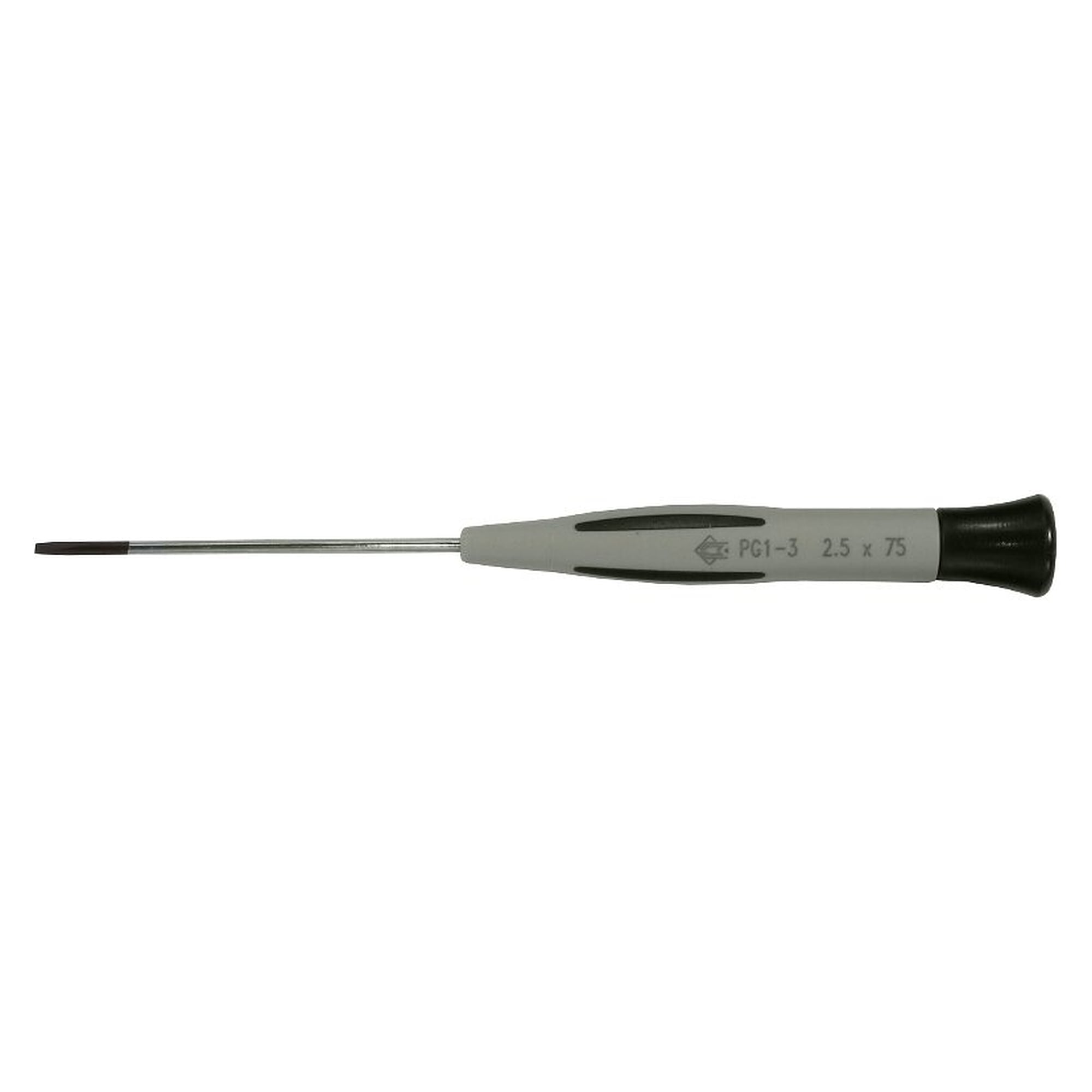 ESD-Schlitzschraubendreher 2,5 x 75 mm, Gesamtlänge 180 mm - Piergiacomi PG1-3 D