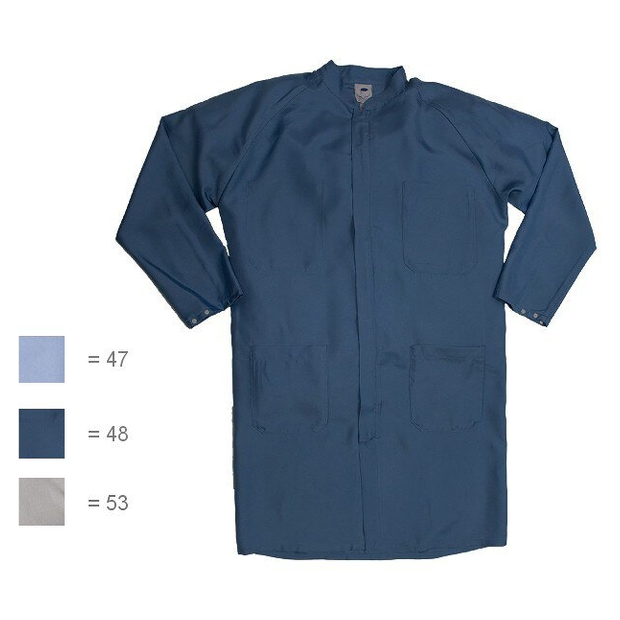 Blouse homme salle blanche HABETEX climatic Pro, 105 g/m², gris, taille 42/44 - HB Schutzbekleidung 06015 47010 000 53-42/44