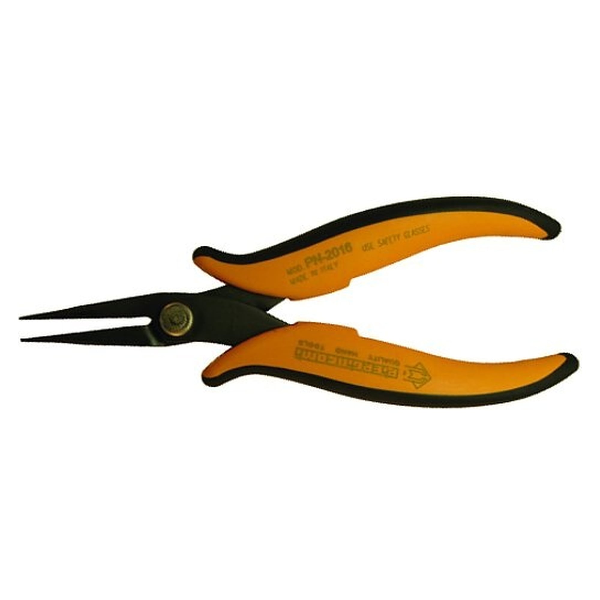Snipe nose pliers with long smooth jaws and rounded outer edges, 160 mm - Piergiacomi PN 2016
