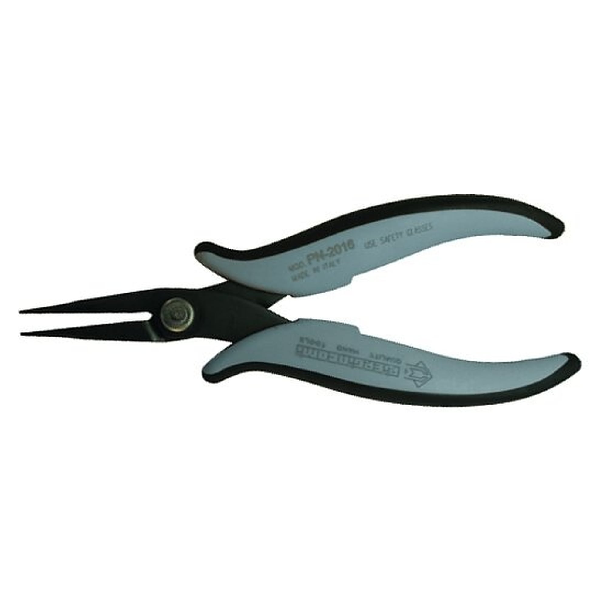 ESD needle nose pliers, long, smooth, with rounded outer edges, 160 mm - Piergiacomi PN 2016 D