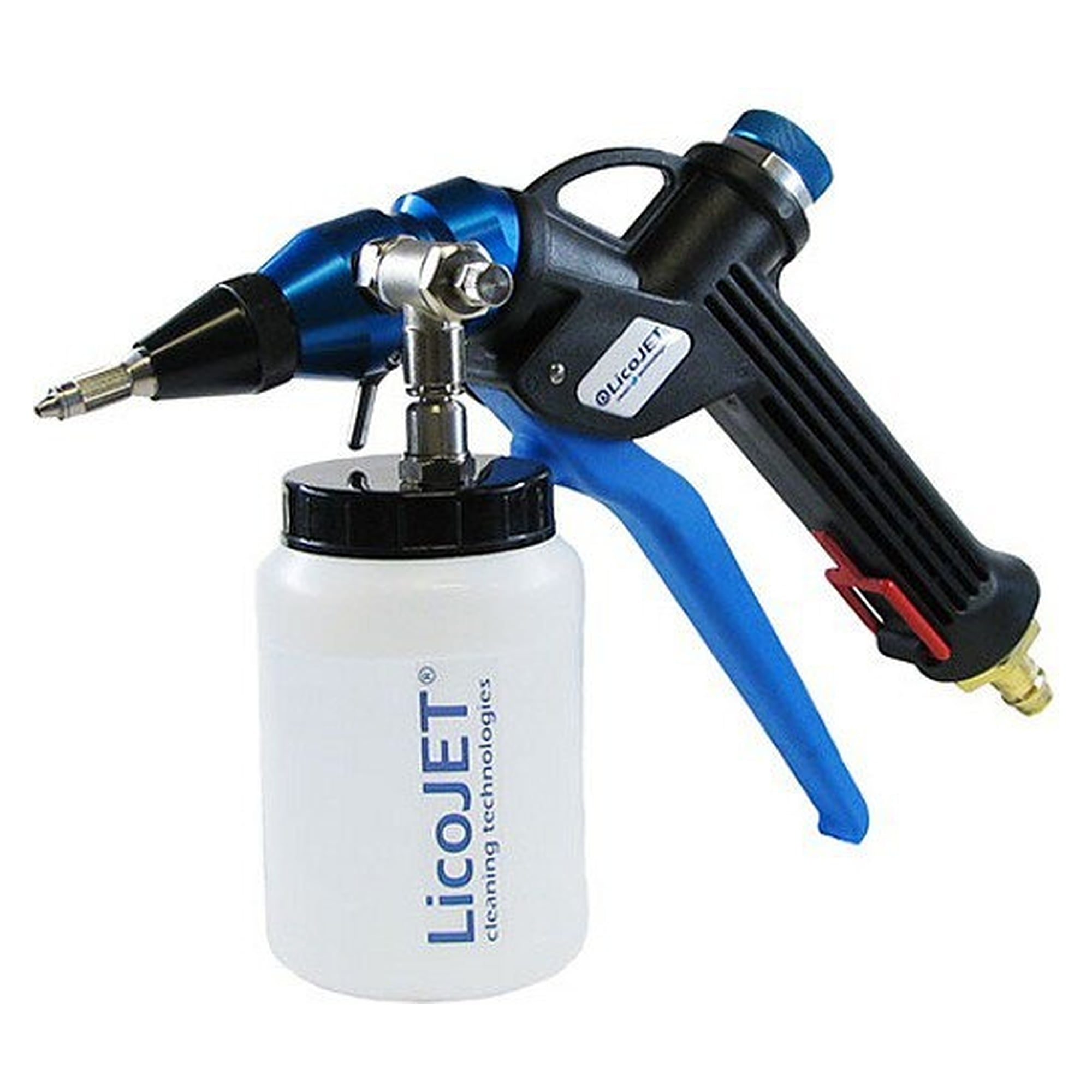 Mini-Hochdruckreiniger LicoJet vari mit Druckluftantrieb, 250-ml-Tank, 2 bis 8 bar - Lico-Tec 200101