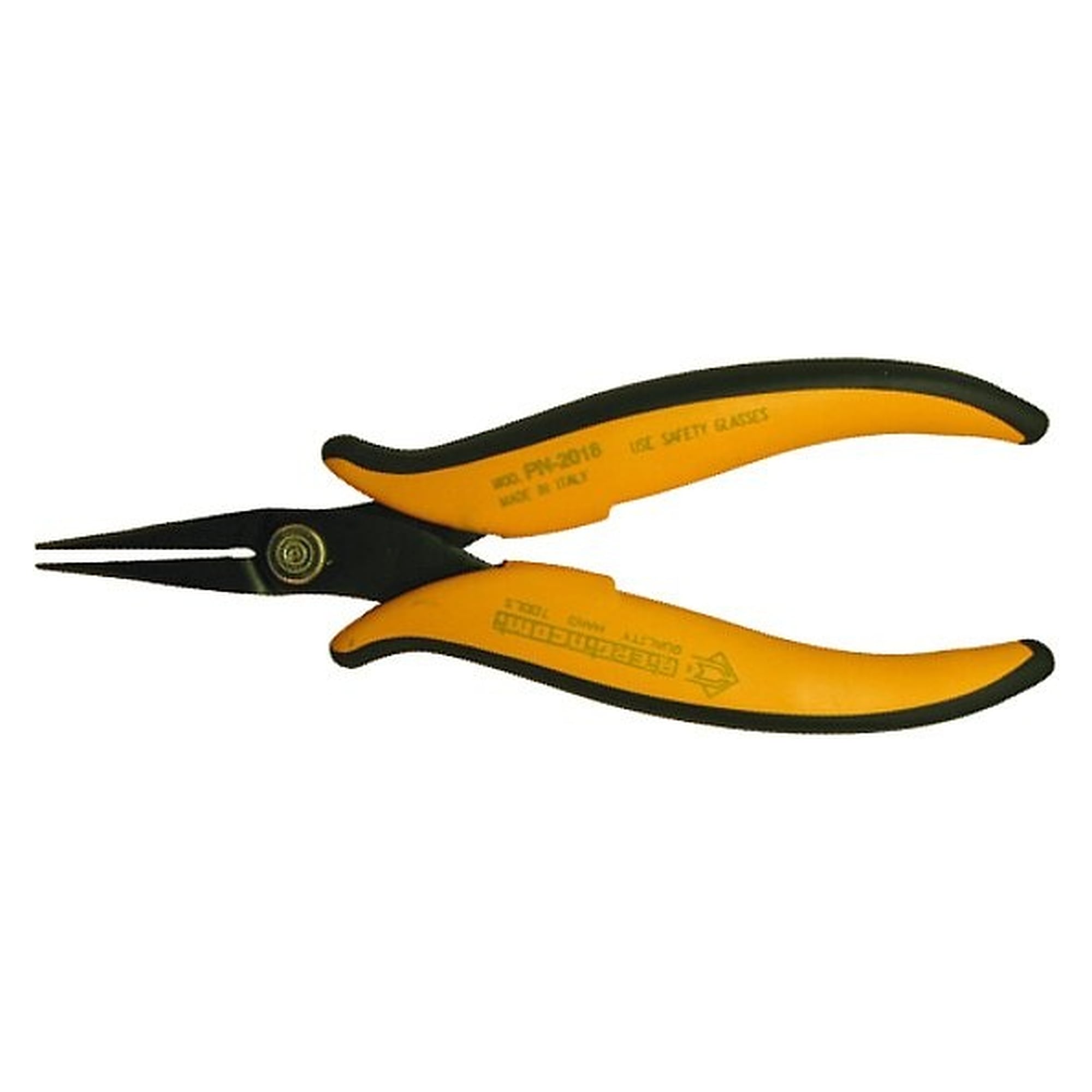Flat nose pliers with short smooth jaws and 1 mm tip, 146 mm, for electronics - Piergiacomi PN 2004