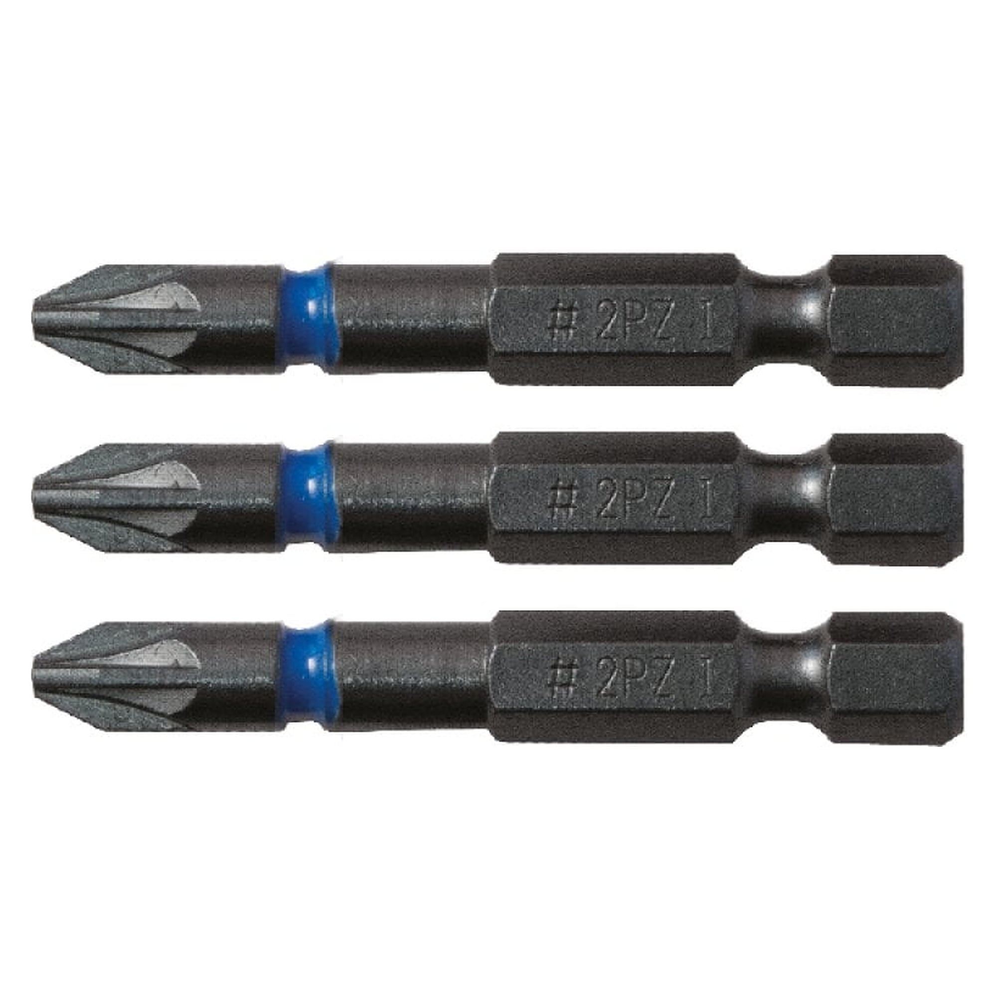 Impact Screwdriver Bit Blue Steel Pozidriv PZ2, 50 mm, V8 Steel with Torsion Control - C.K T4560 PZ2L