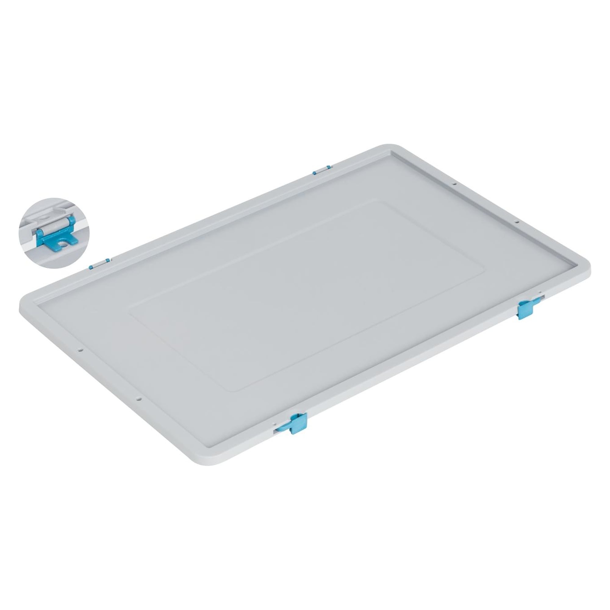Hinged lid in PPC for WEZ storage and transport containers, gray - WEZ 1003700