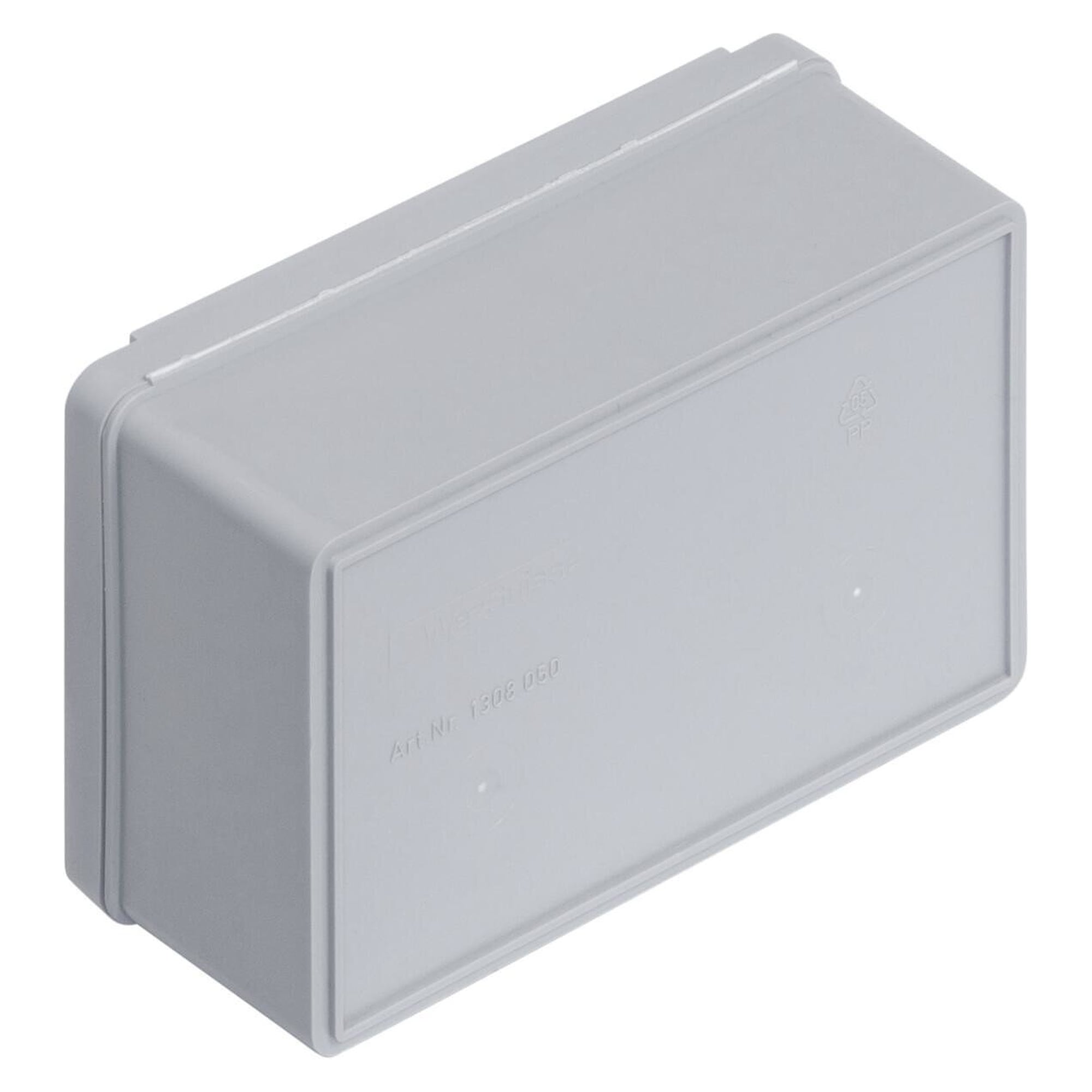 FTB hinged box with flip lid, PP, grey, 136 x 87 x 55 mm, 0.5 l - WEZ 1003272