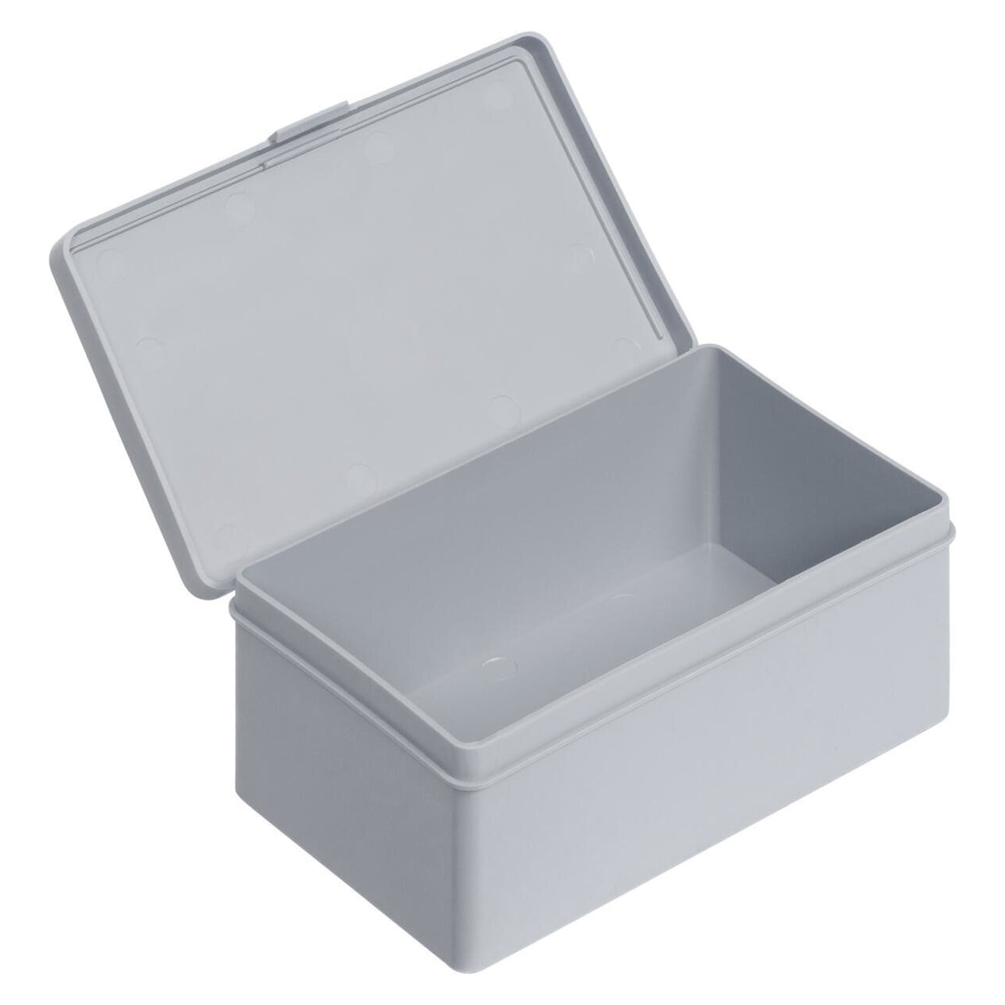 FTB hinged box with flip lid, PP, grey, 136 x 87 x 55 mm, 0.5 l - WEZ 1003272