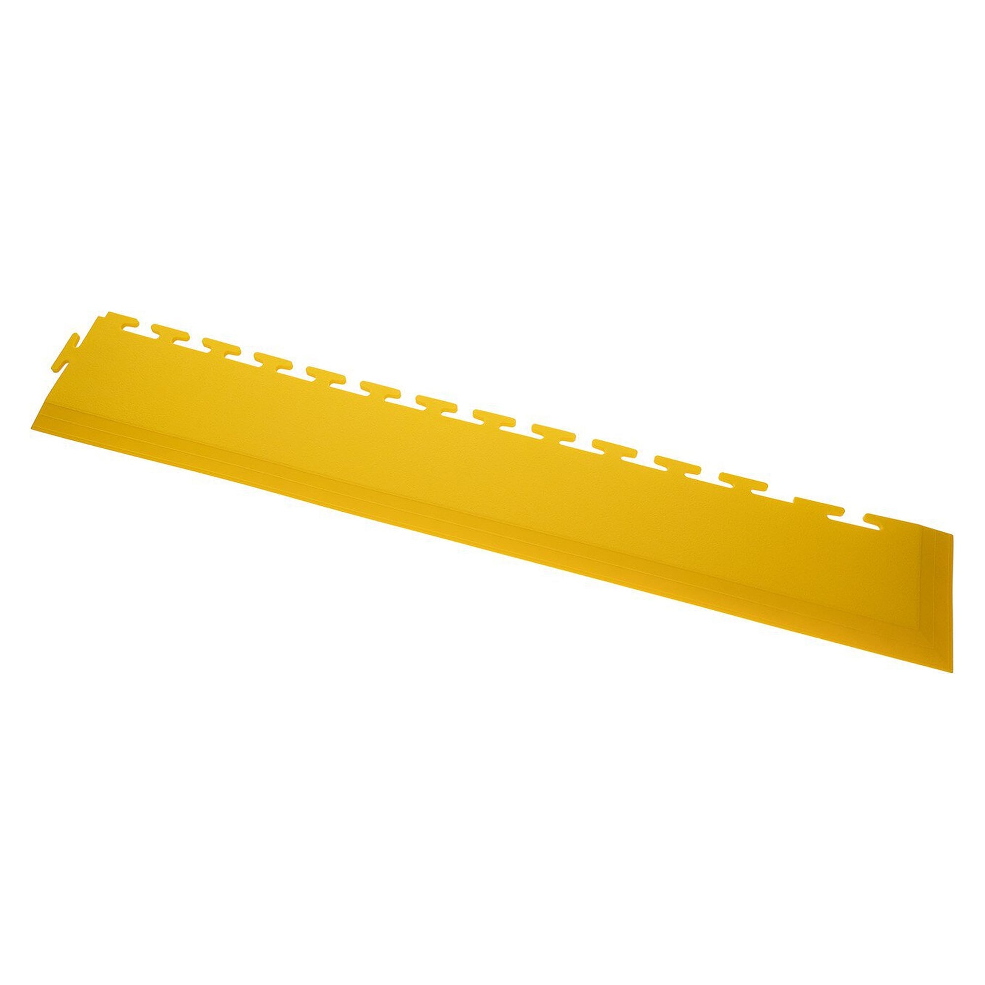 PVC corner ramp for 5 mm tiles, yellow (RAL 1023), 590 x 90 mm - Ecotile E55.600/1