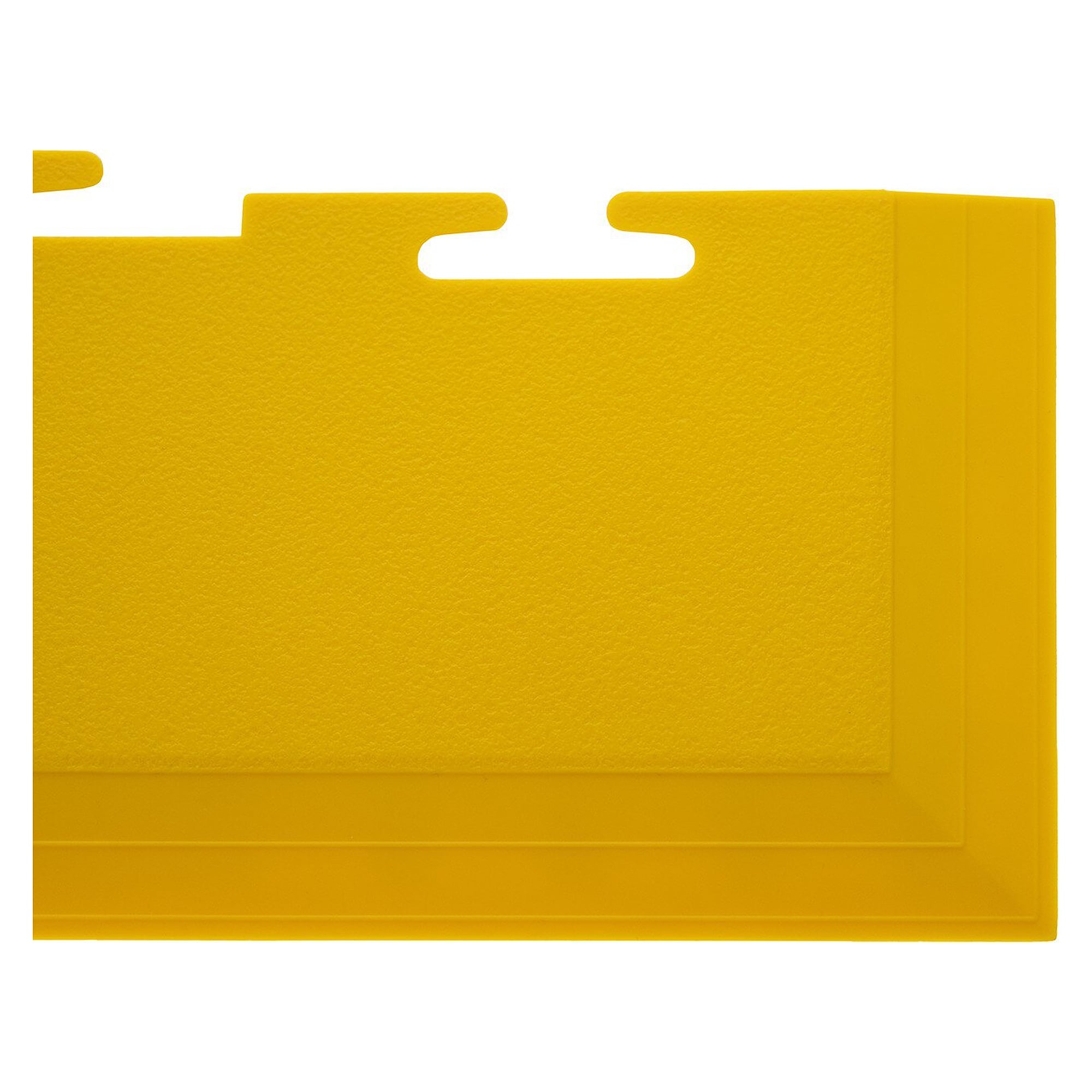 Rampe d'angle PVC pour dalles de 5 mm, jaune (RAL 1023), 590 x 90 mm - Ecotile E55.600/1