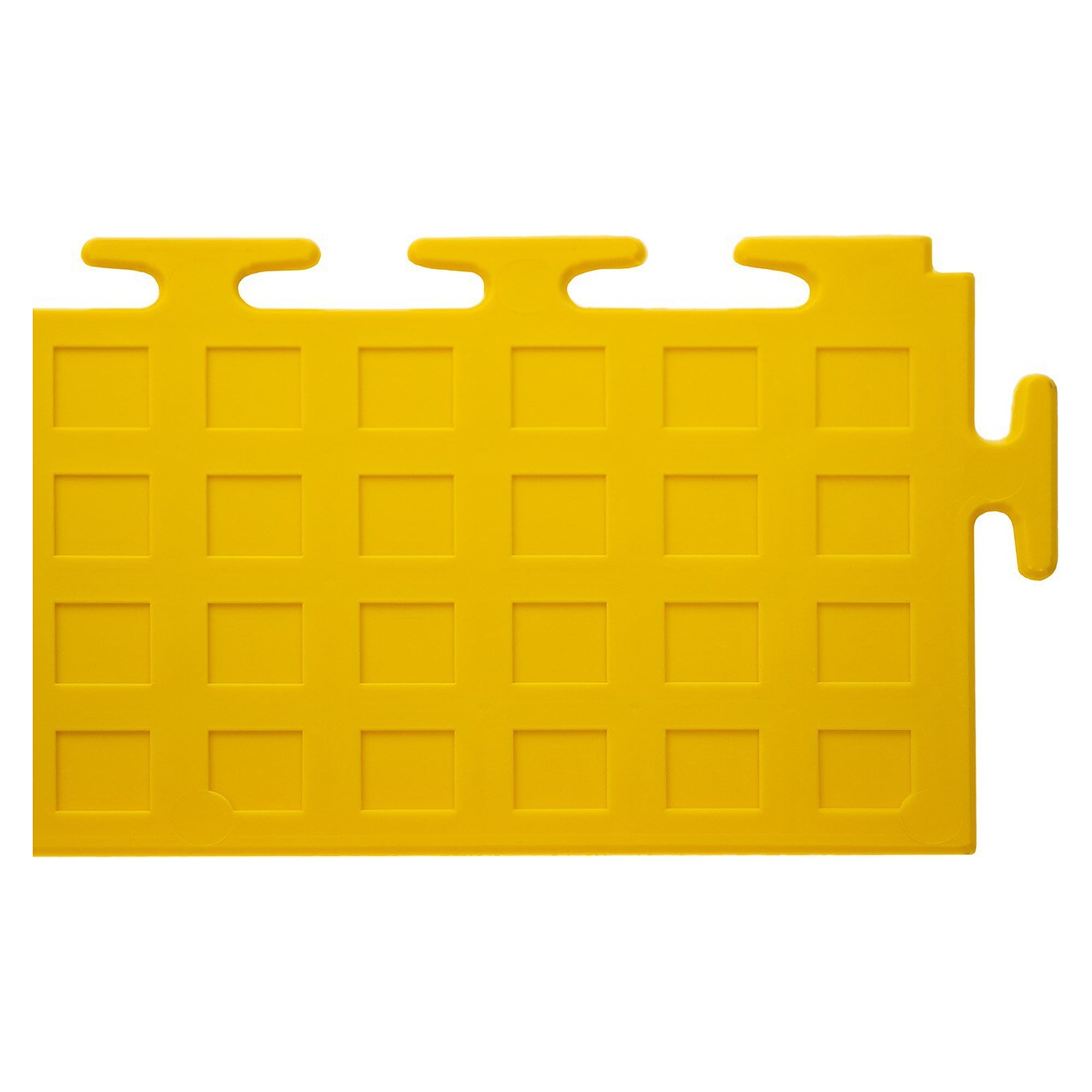Rampe d'angle PVC pour dalles de 5 mm, jaune (RAL 1023), 590 x 90 mm - Ecotile E55.600/1