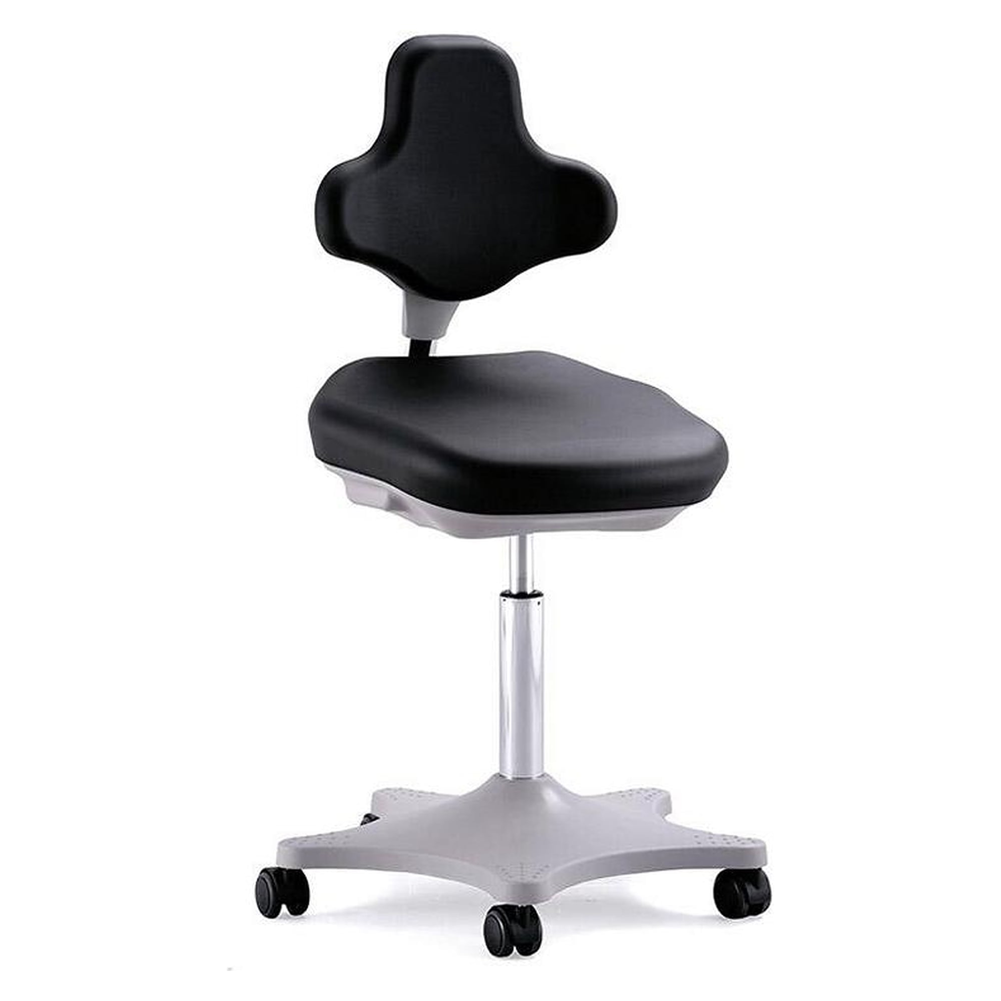 Laborstuhl Labster 2 mit Rollen, Auto-Motion-Technik, Integralschaum schwarz - Bimos 9103-2000