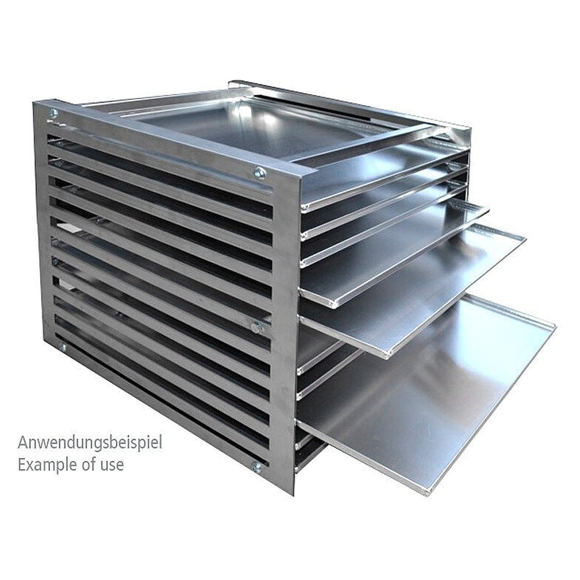 Porte-plateaux en aluminium 530 x 530 x 12 mm, accessoire pour armoire de stockage à sec Ghibli II - Safeguard 8104.583
