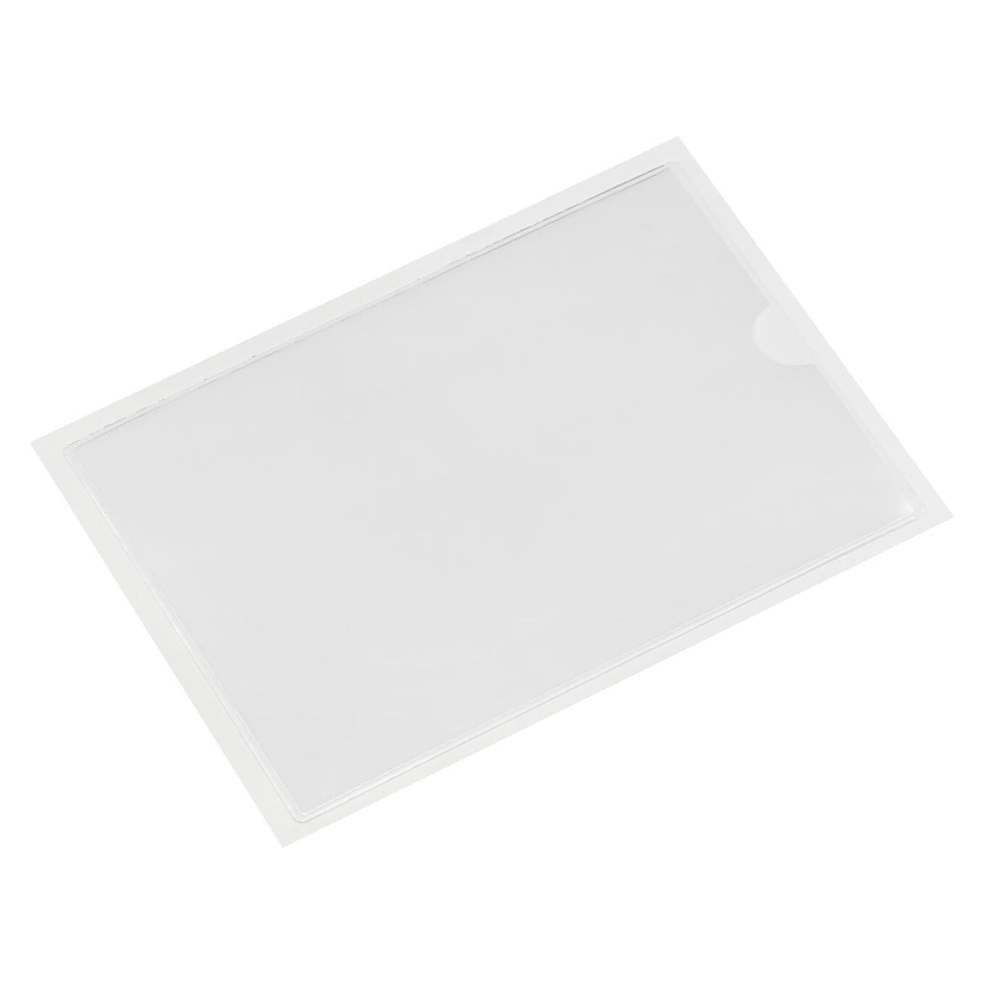 Pochette porte-étiquette ESD autocollante en PVC-P, transparente, 156 x 115 mm - WEZ 1004561