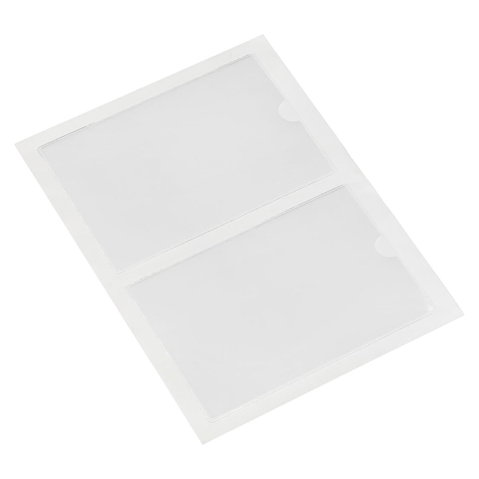 Pochette porte-étiquette ESD autocollante en PVC-P, transparente, 156 x 115 mm - WEZ 1004561
