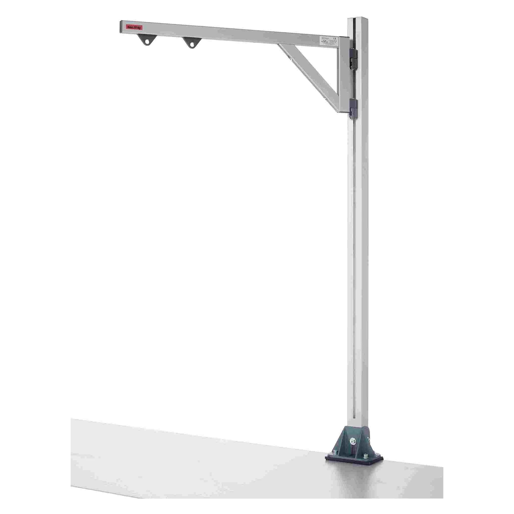 Swivel support arm with 800 mm boom and 1200 mm column for torque reaction arms - Kilews ST-1200-800
