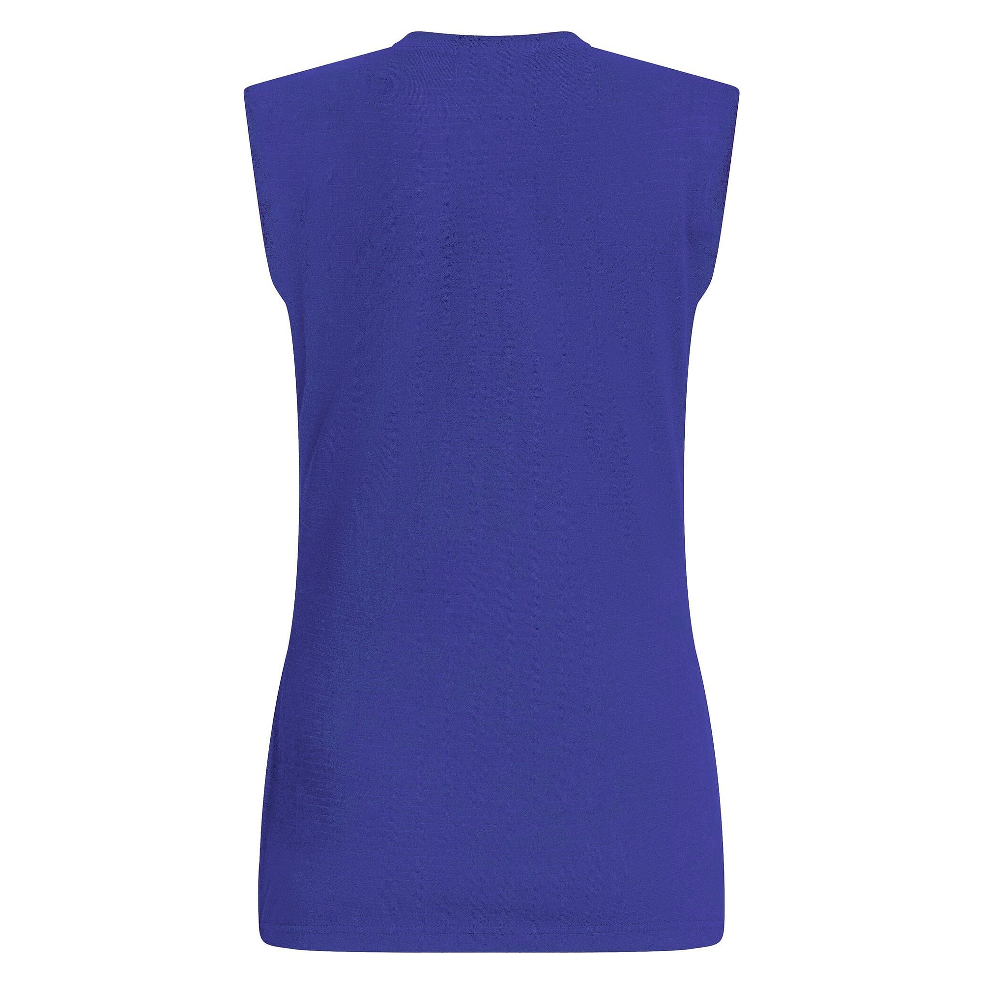 ESD women's top sleeveless, TS15 fabric with carbon fibre, royal blue, size L - Safeguard TGOSL-TS15-RBL-FARBIG