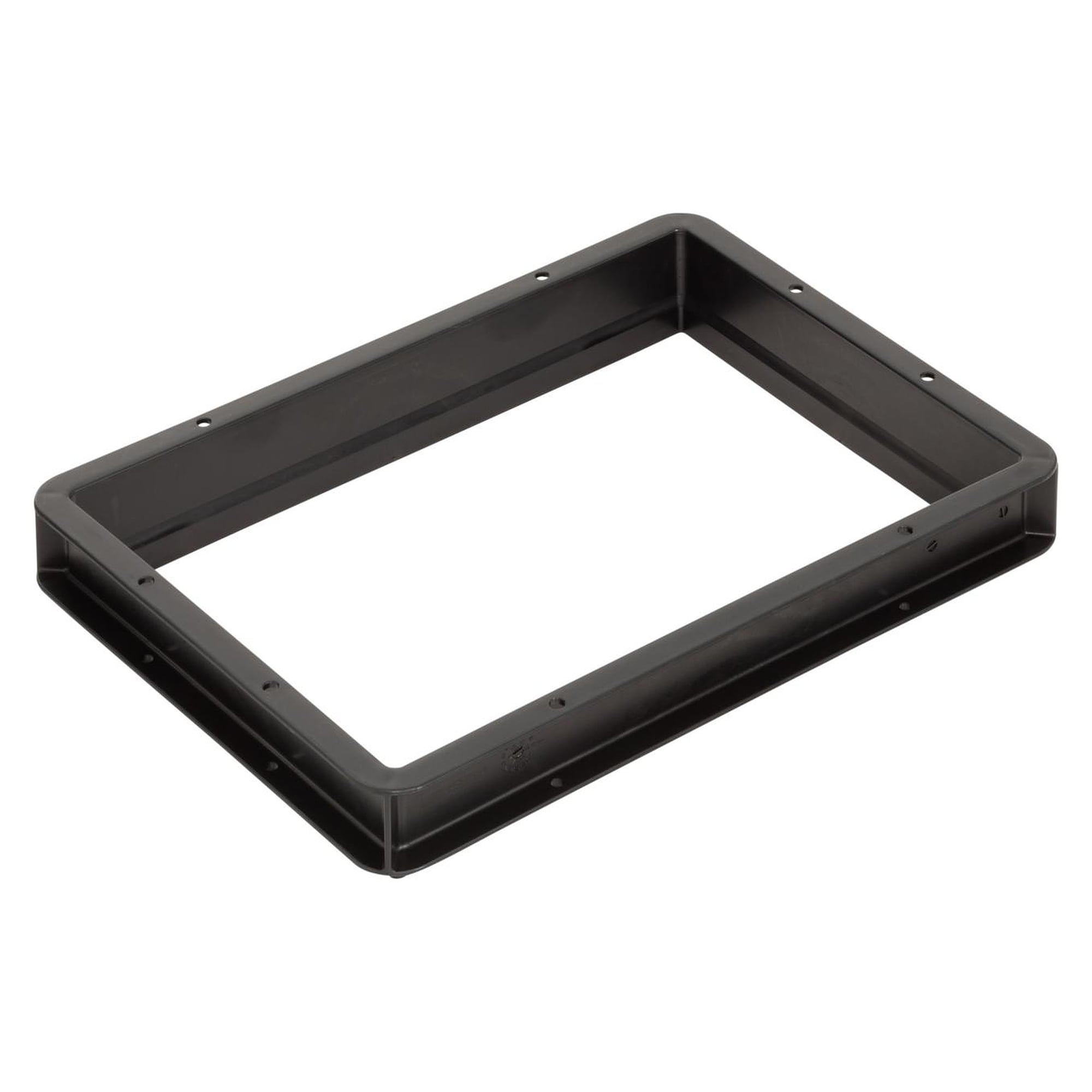 ESD-Aufsteckrahmen 400 x 300 mm, erhöht um 44 mm, schwarz, inkl. 8 U-Clips - WEZ 1004349