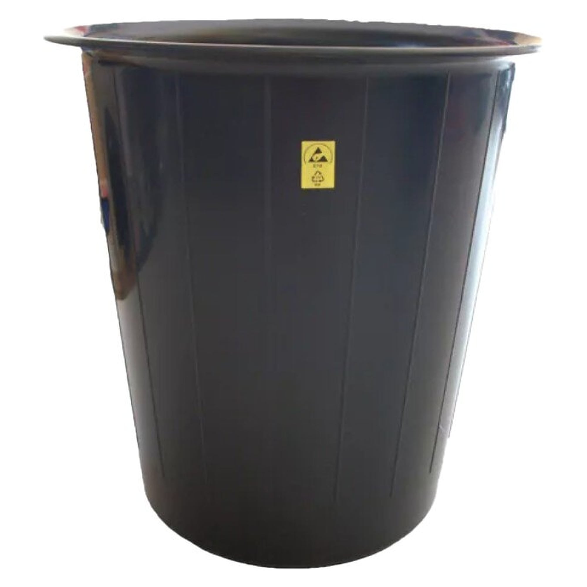 ESD-Abfallkorb 13 Liter, schwarz, leitfähig mit Ableitwiderstand unter 0,1 MΩ - A1-ESD 41-094-2473