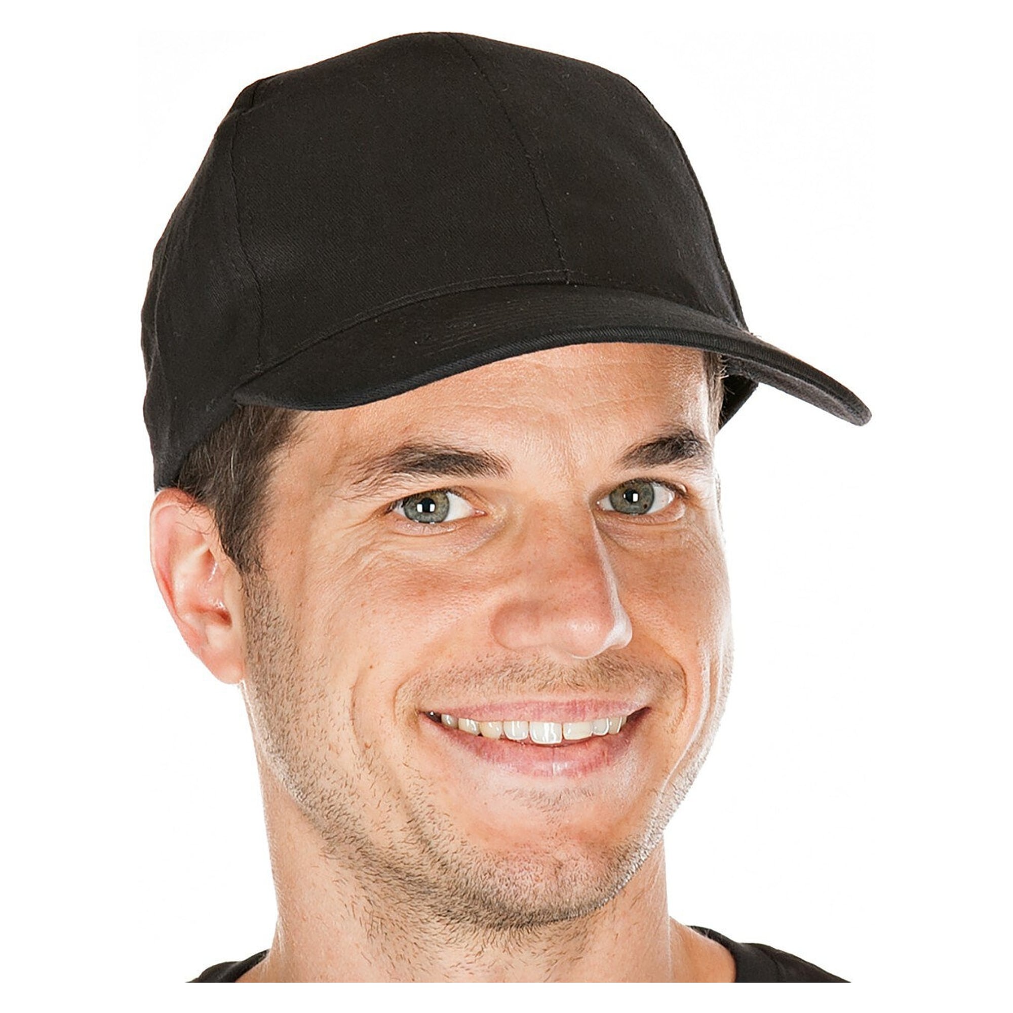Hygostar Baseballkappe aus Polycotton, Lüftungslöcher, Klettverschluss, schwarz, VPE 10 Stück - Franz Mensch 00213