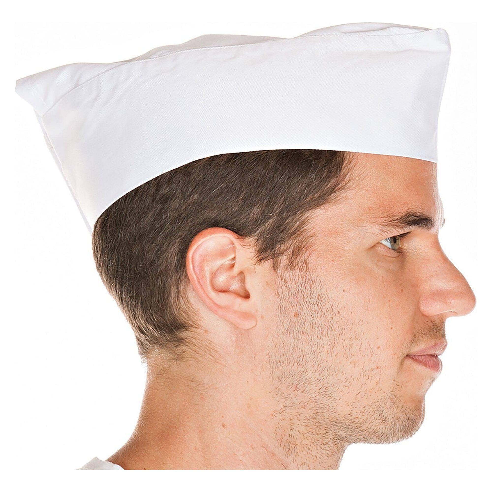 Schiffchen Hygostar aus Polycotton, größenverstellbar, industriewäschefest 90 °C, weiß, VPE 10 Stück - Franz Mensch 0081