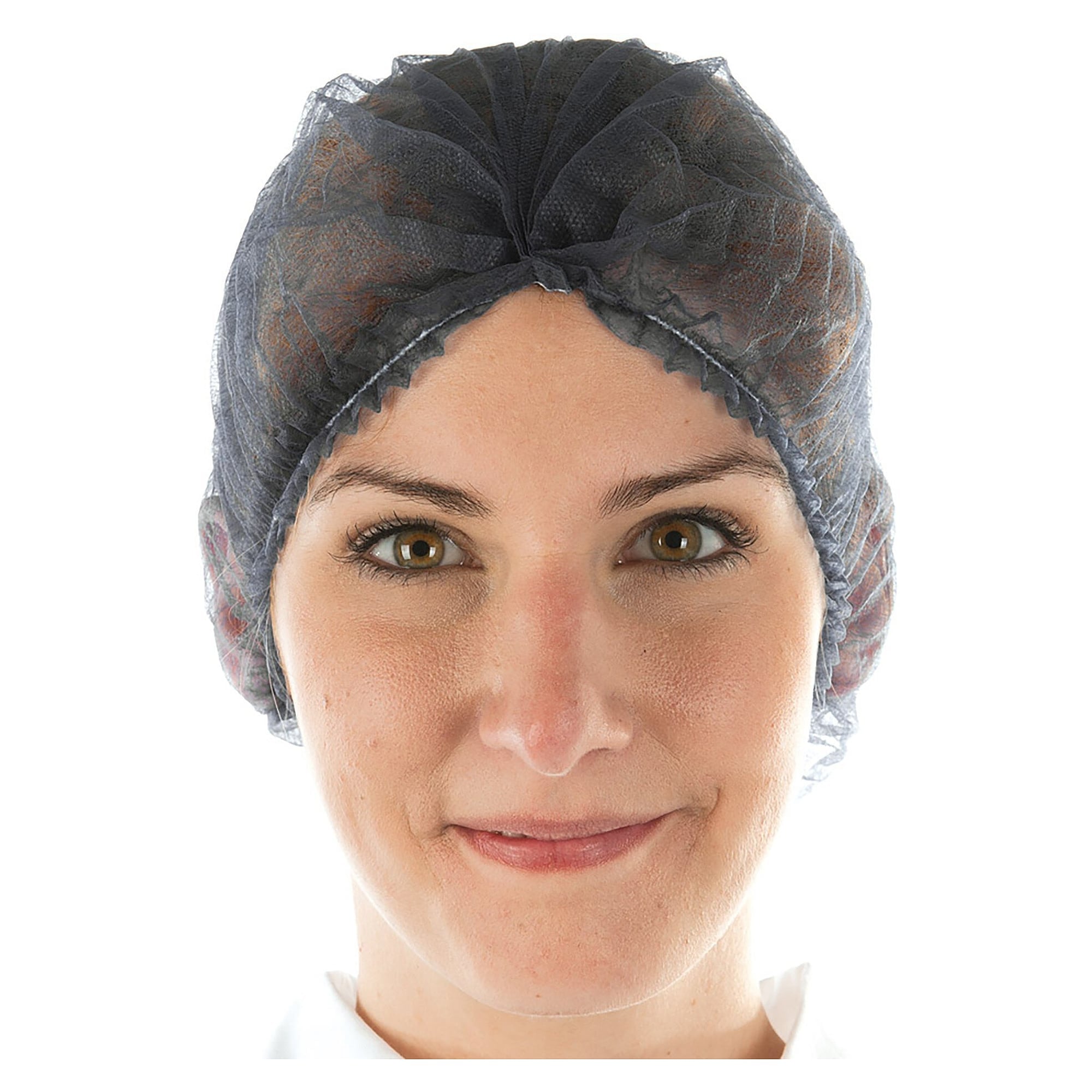 Einweg-Klipphaube Hygonorm Light aus PP-Vlies, schwarz, latexfreier Gummizug, VPE 100 - Franz Mensch 12100