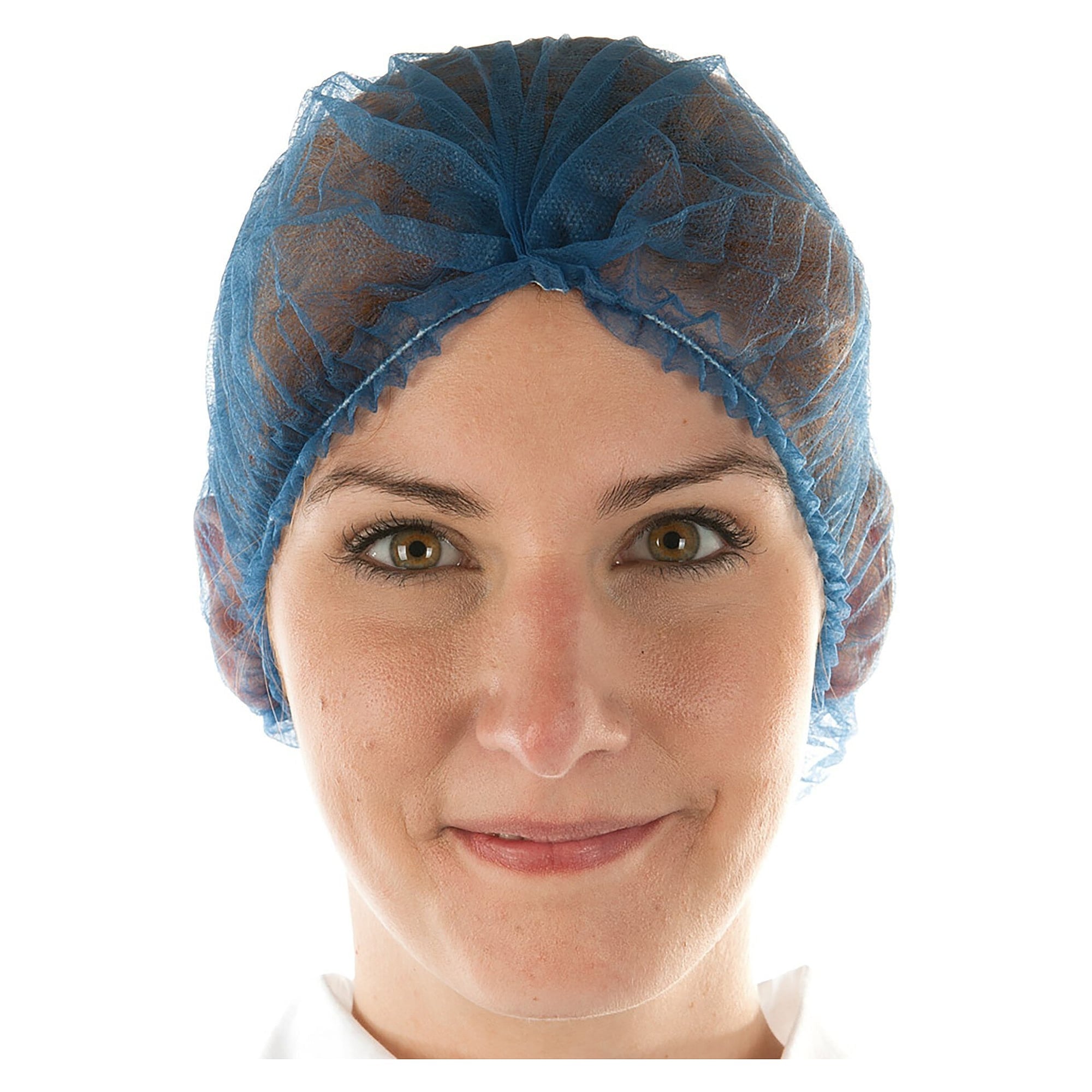 Einweg-Klipphaube Hygonorm Light aus PP-Vlies, blau, latexfreier Gummizug, VPE 100 - Franz Mensch 12101