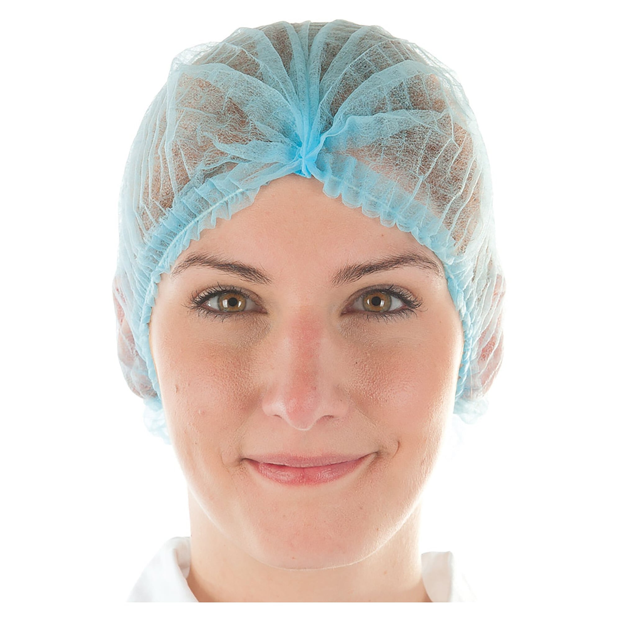 Einweg-Klipphaube Hygobase Eco aus PP-Vlies, blau, latexfreier Gummizug, VPE 100 - Franz Mensch 121069