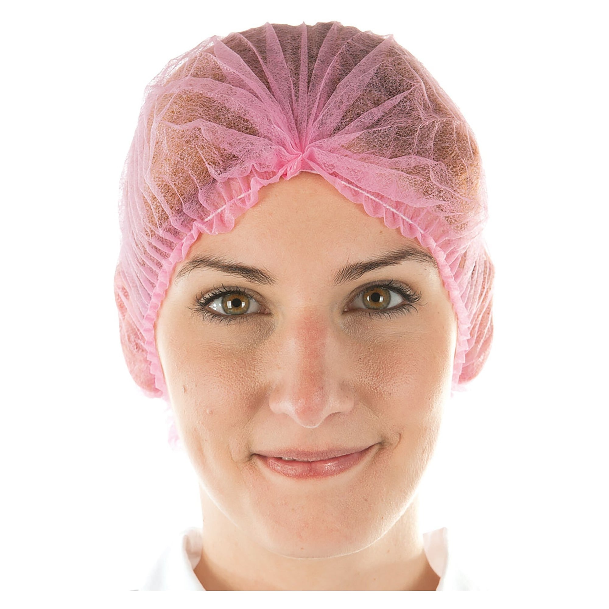 Einweg-Klipphaube Hygonorm Light aus PP-Vlies, rosa, latexfreier Gummizug, VPE 100 - Franz Mensch 12109