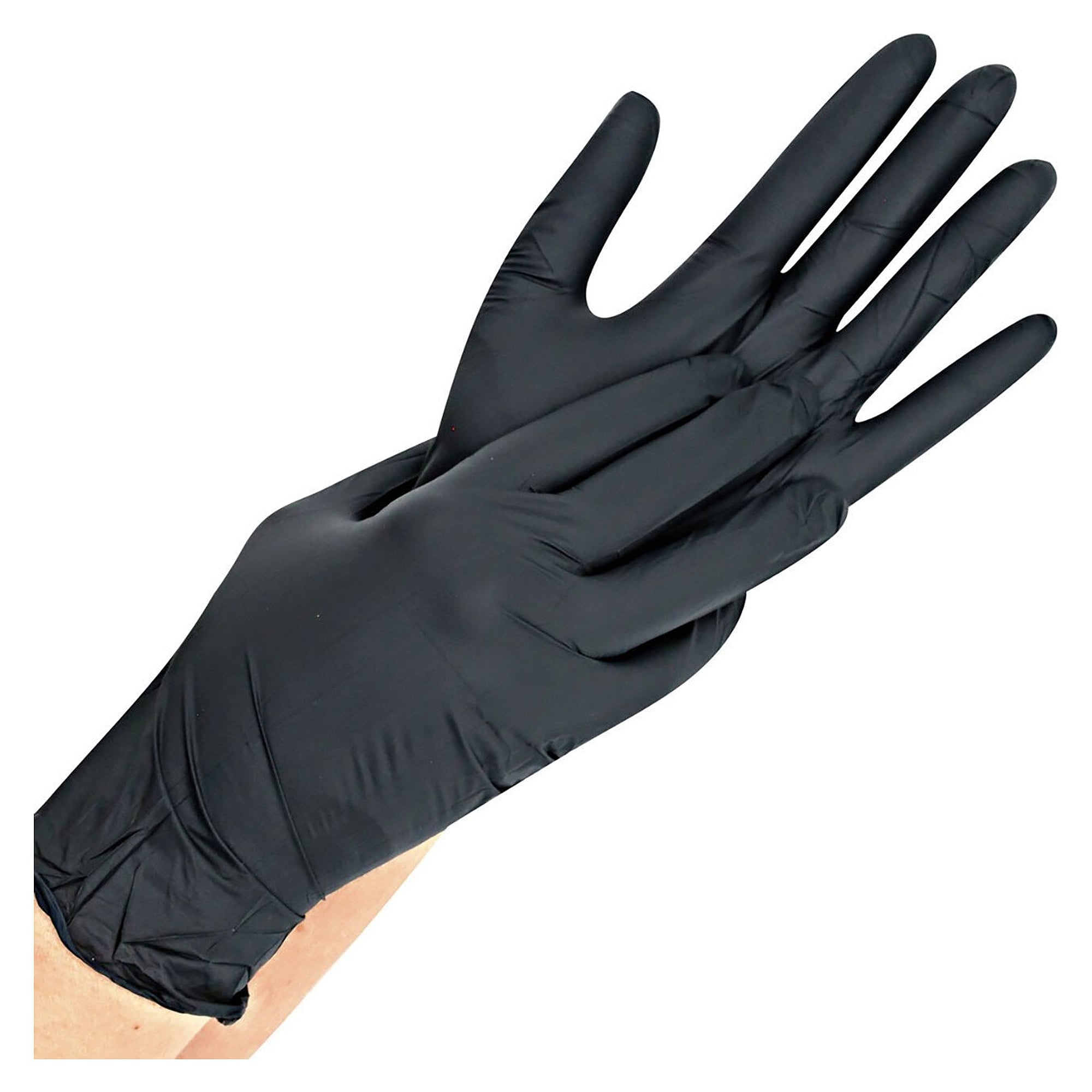Nitril-Einweghandschuh Hygonorm Safe Fit, puderfrei, latexfrei, schwarz, Größe L, Box 200 - Franz Mensch 261108