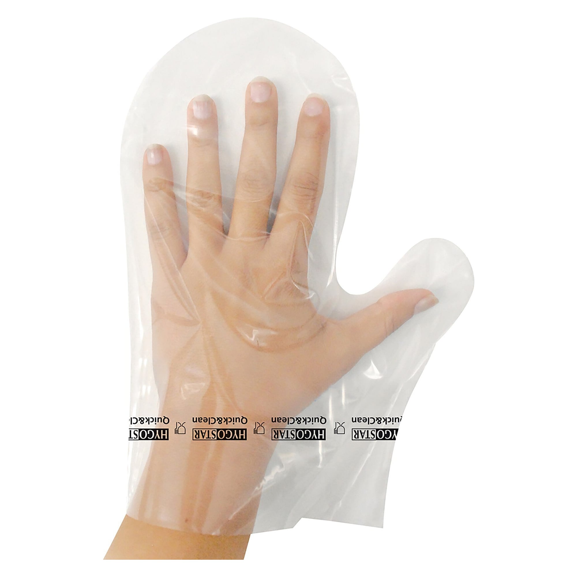 Hygiene-Fäustling aus LDPE für Quick&Clean und Clean Hands, 70 µm, weich, VPE 100 Stück - Franz Mensch 26479