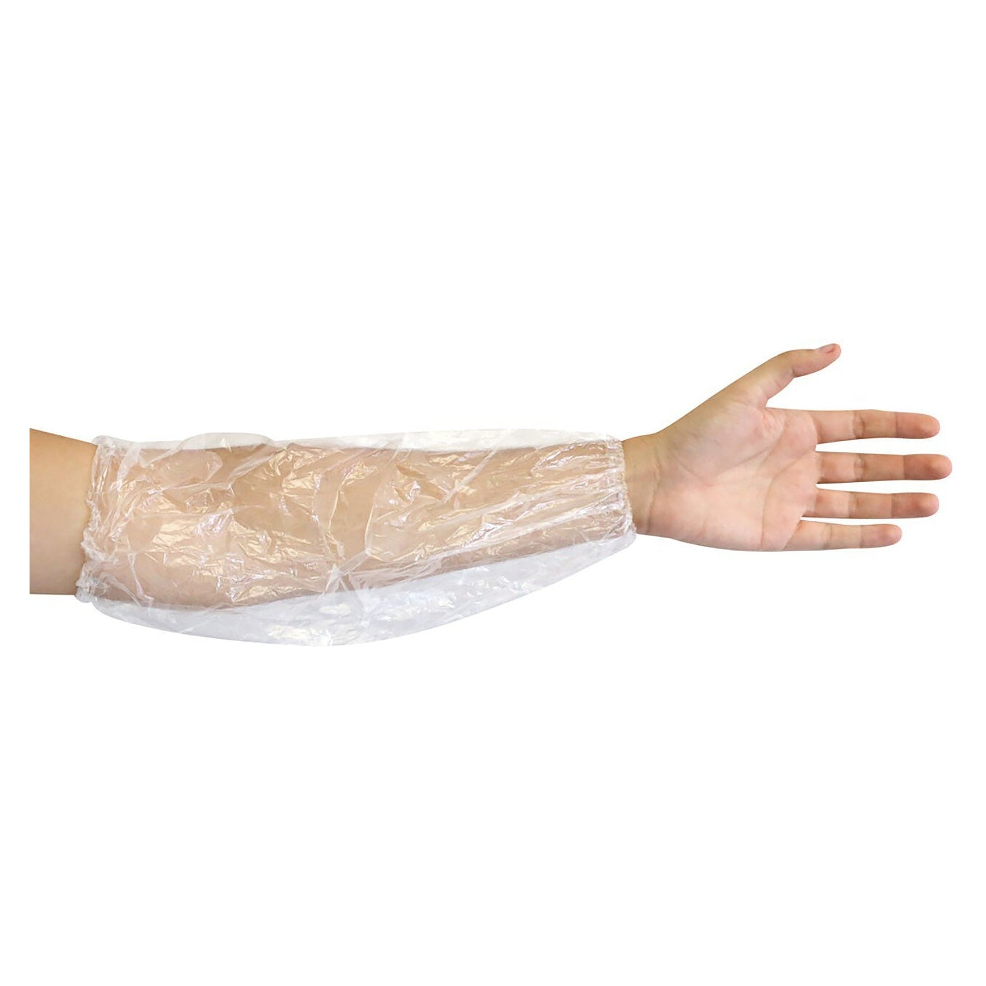 PE sleeve covers Hygonorm Light, hand sewn, 20 µm, 40 cm, elastic ends, transparent, pack of 100 - Franz Mensch 28219