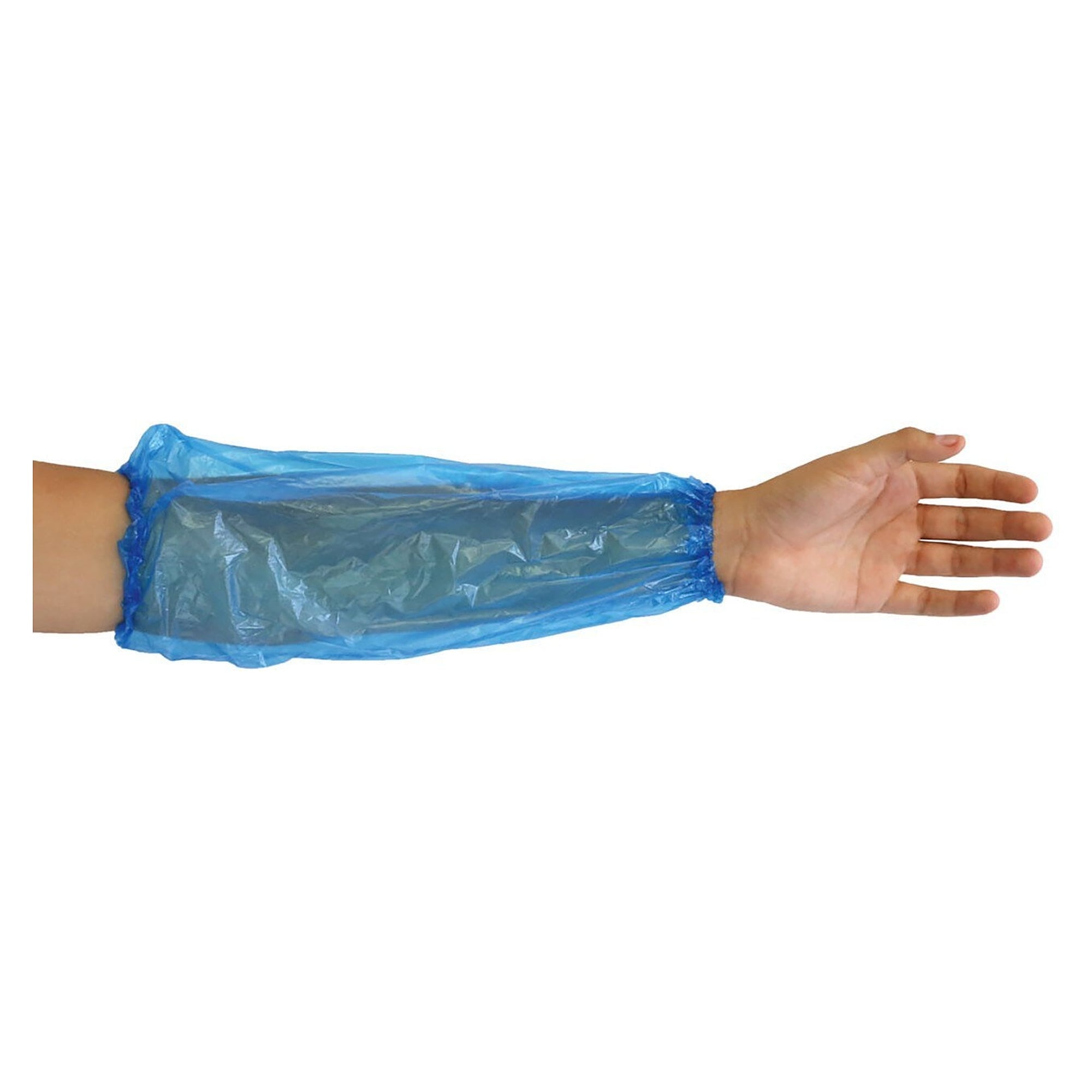 Hygobase PE-Schutzärmel Eco blau, 40 cm, 20 µm, maschinell gefertigt, VPE 100 Stück - Franz Mensch 282694