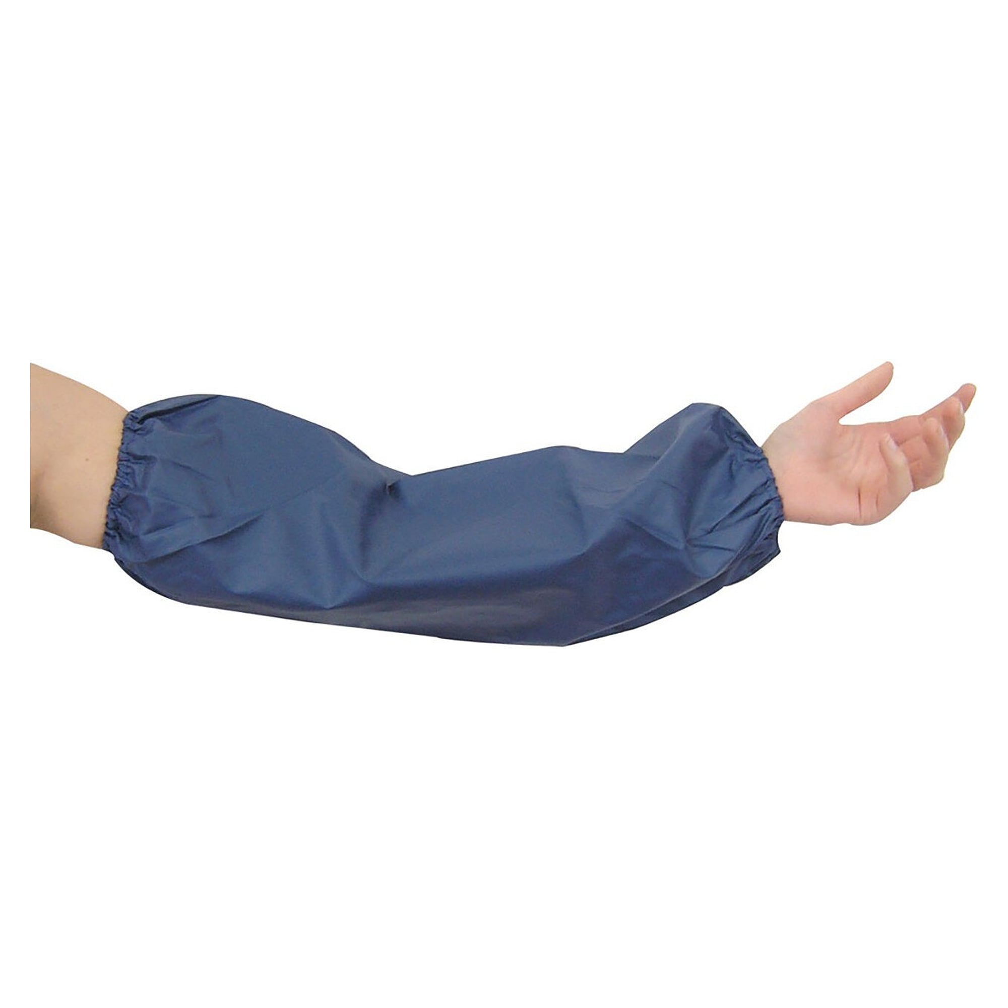 Schutzärmel Hygostar aus PU-beschichtetem Polyester, öl- und fettbeständig, blau, 45 cm, VPE 24 - Franz Mensch 28356