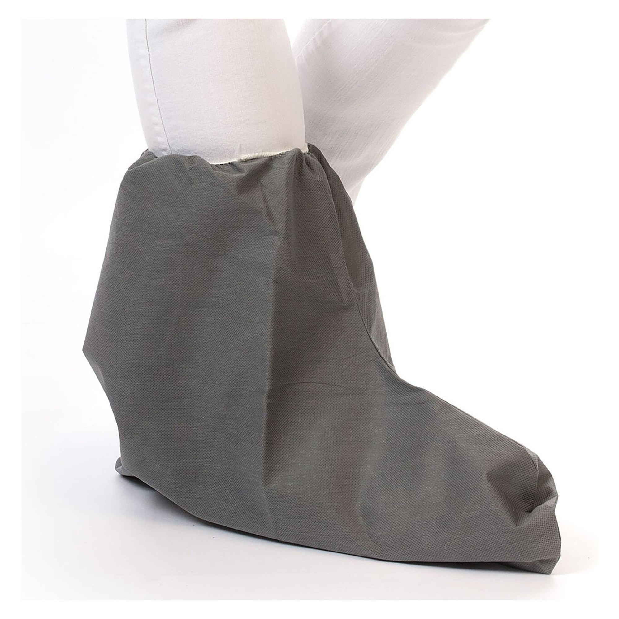 Einweg-Überstiefel Hygostar aus PP-Vlies mit CPE-Beschichtung, rutschhemmend, grau, 44 x 39 cm - Franz Mensch 28413