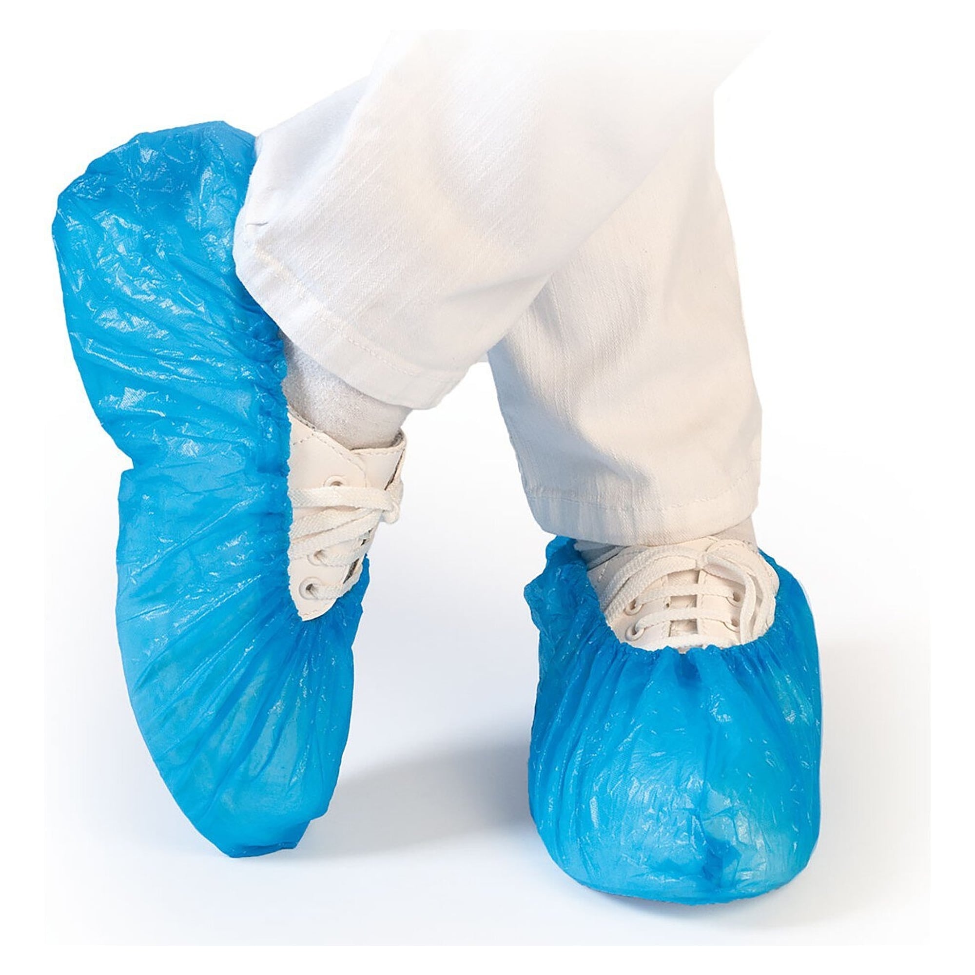 Hygostar Einweg-Überschuhe CPE blau, 40 µm, 41 x 15 cm, wasserdicht, VPE 100 Stück - Franz Mensch 2850